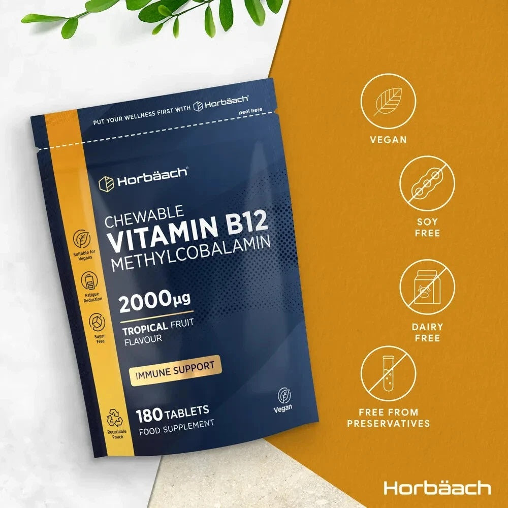 Vitamin B12 2000 ug | 180 Chewable Tablets