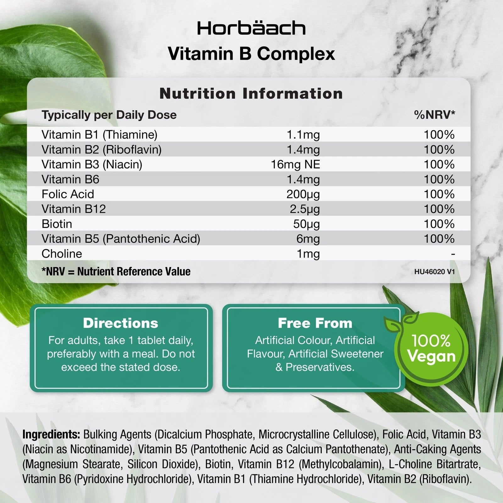 Vitamin B Complex | 365 Tablets