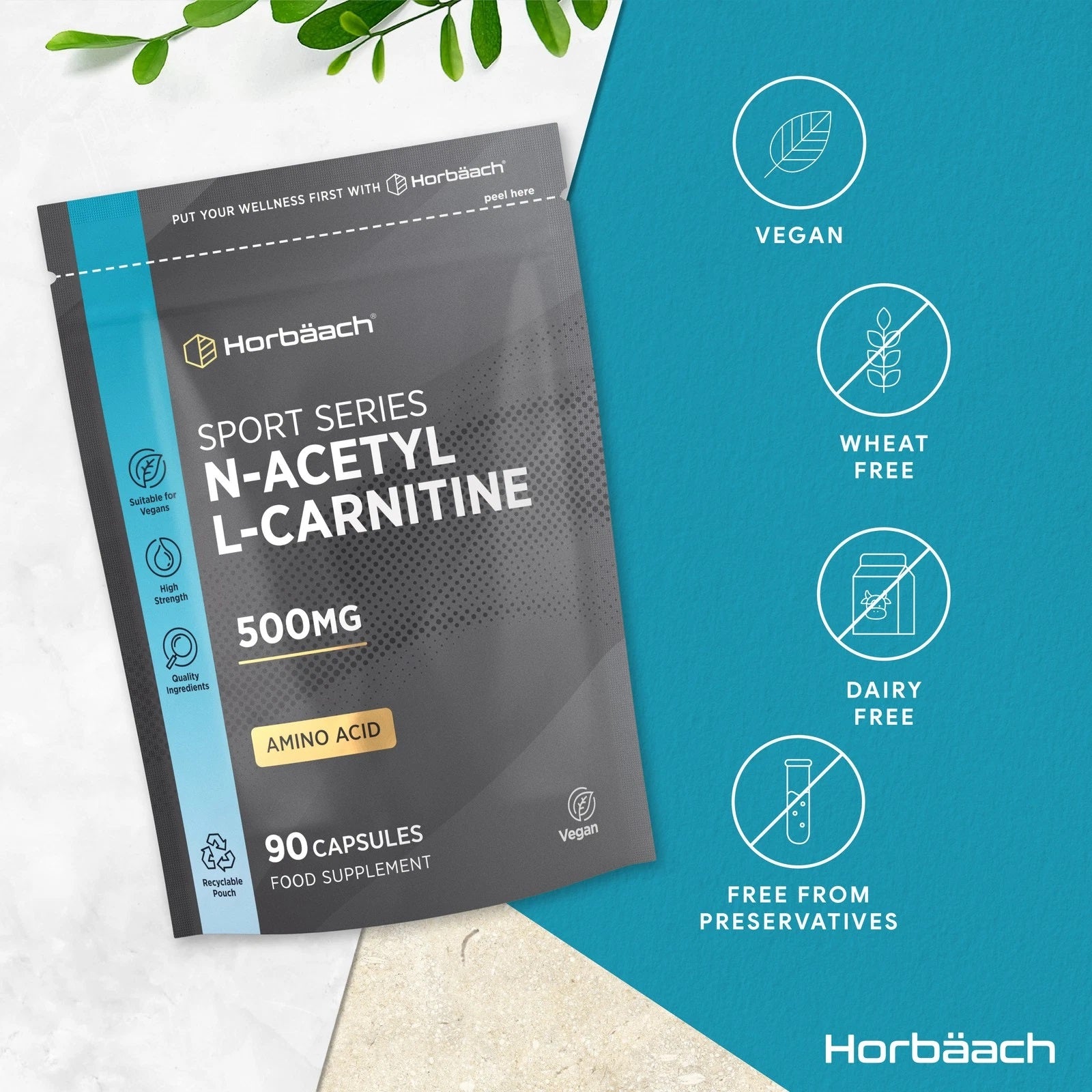 N-Acetyl L-Carnitine 500 mg | 90 Capsules