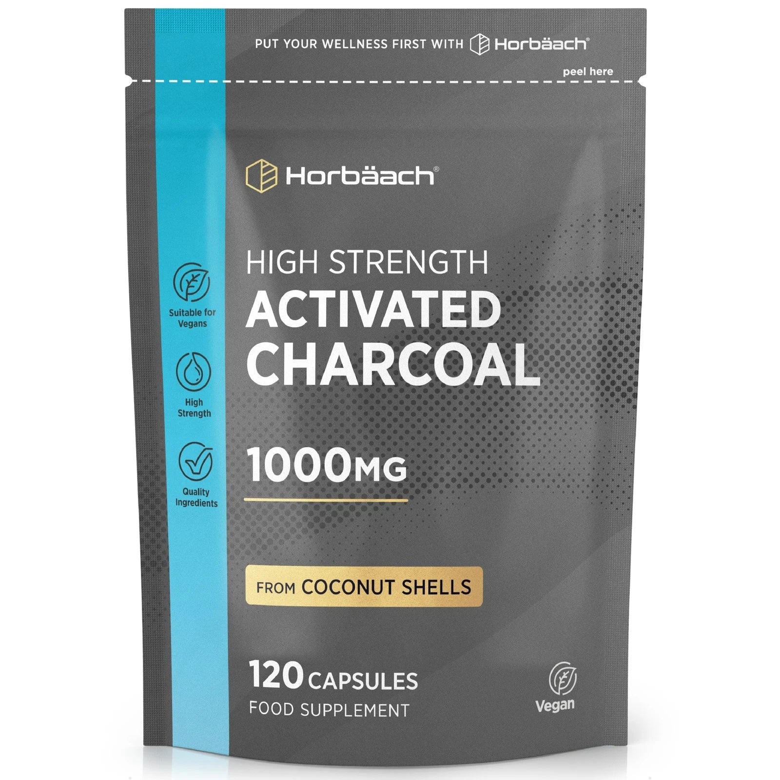 Activated Charcoal 1000 mg | 120 Capsules