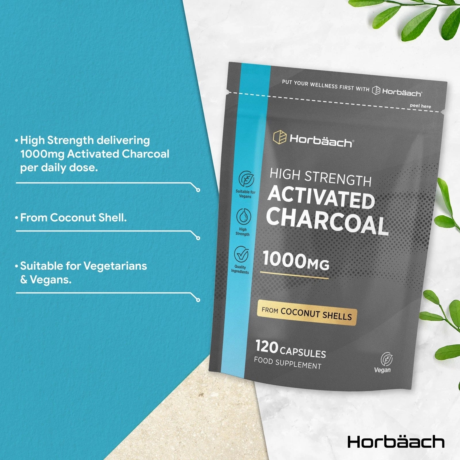Activated Charcoal 1000 mg | 120 Capsules