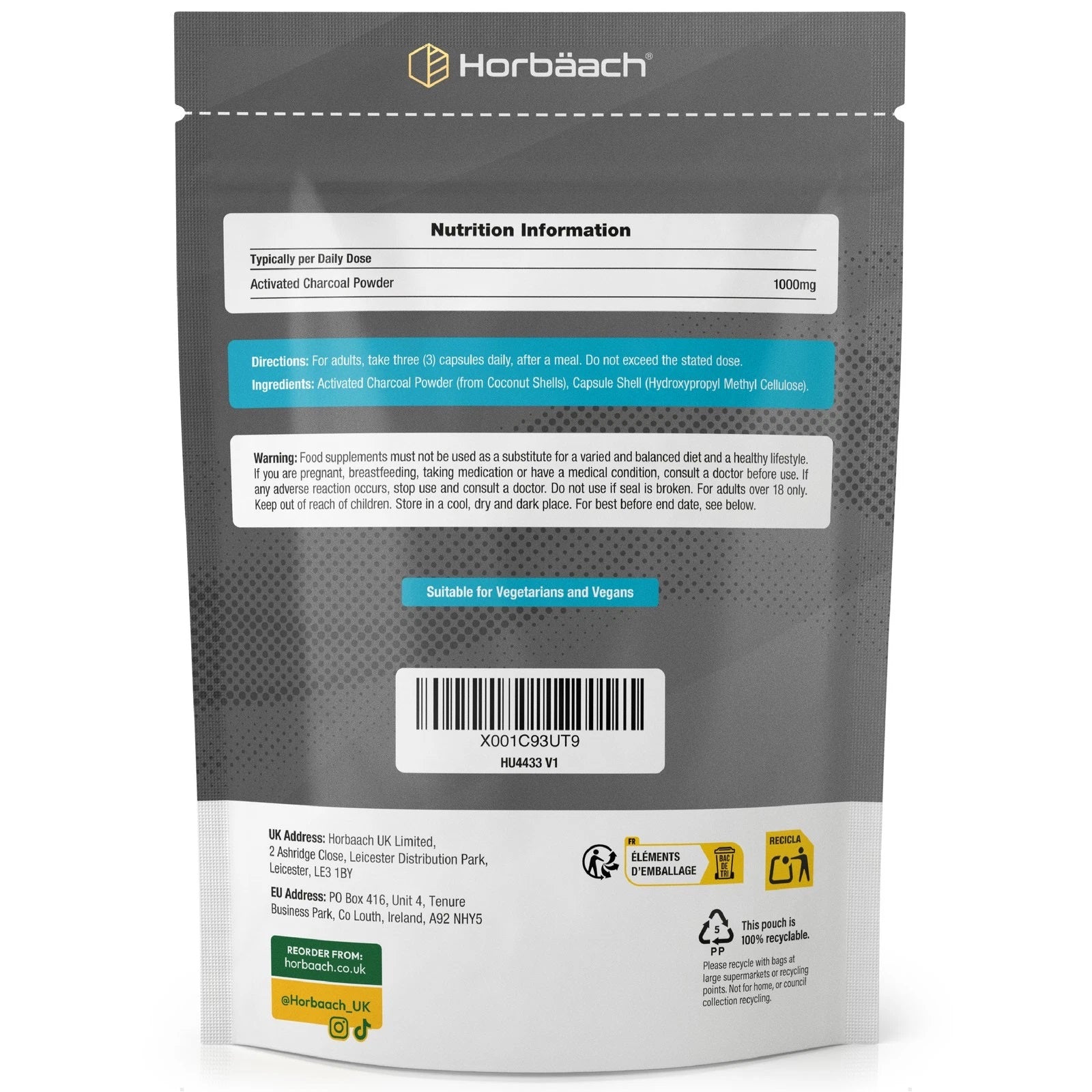 Activated Charcoal 1000 mg | 120 Capsules