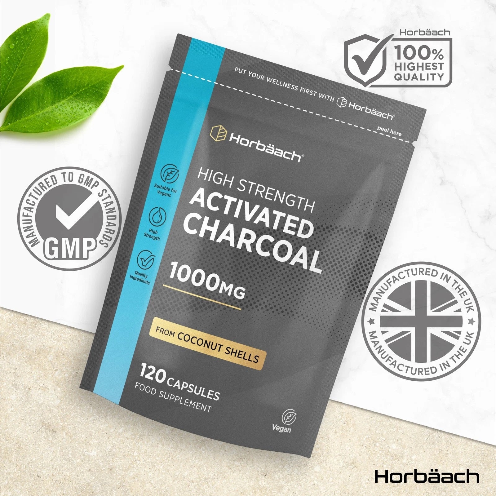 Activated Charcoal 1000 mg | 120 Capsules
