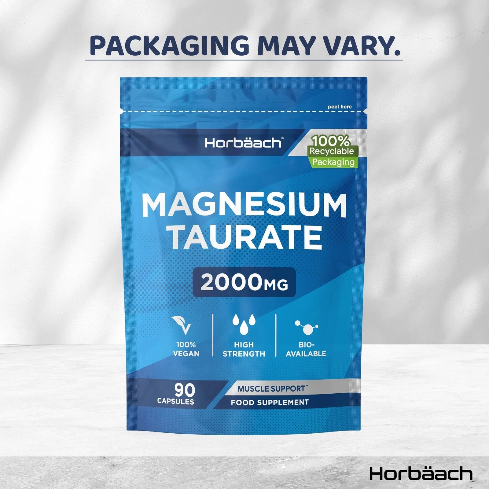 Magnesium Taurate 2000 mg | 90 Capsules