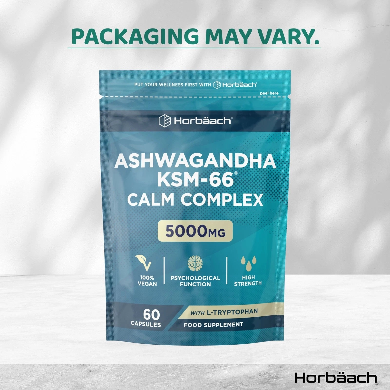 Ashwagandha KSM-66 Calm Complex 5000 mg | 60 Capsules