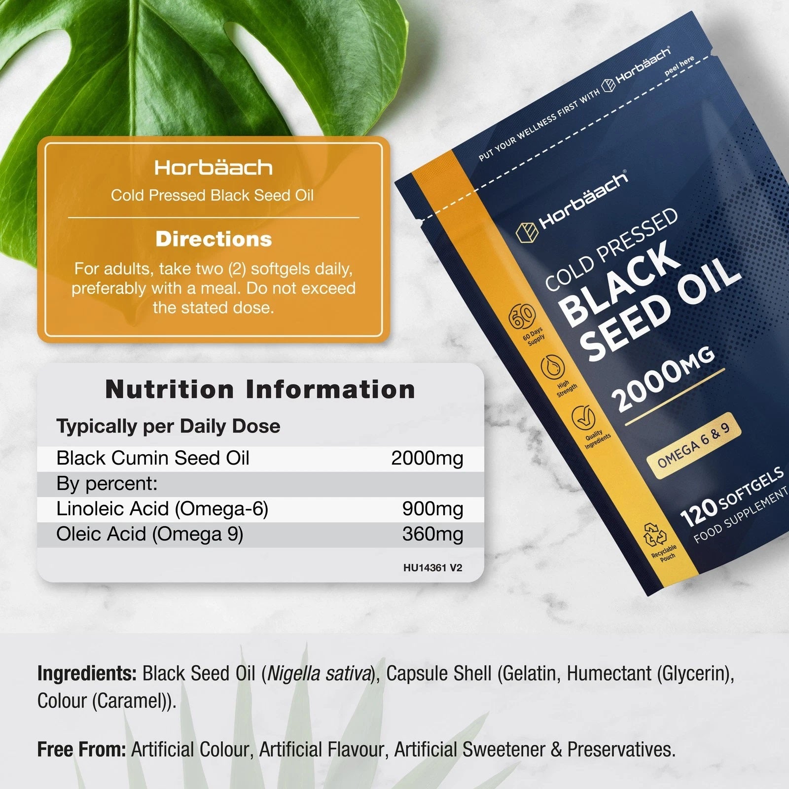 Black Seed Oil 2000 mg | 120 Softgels