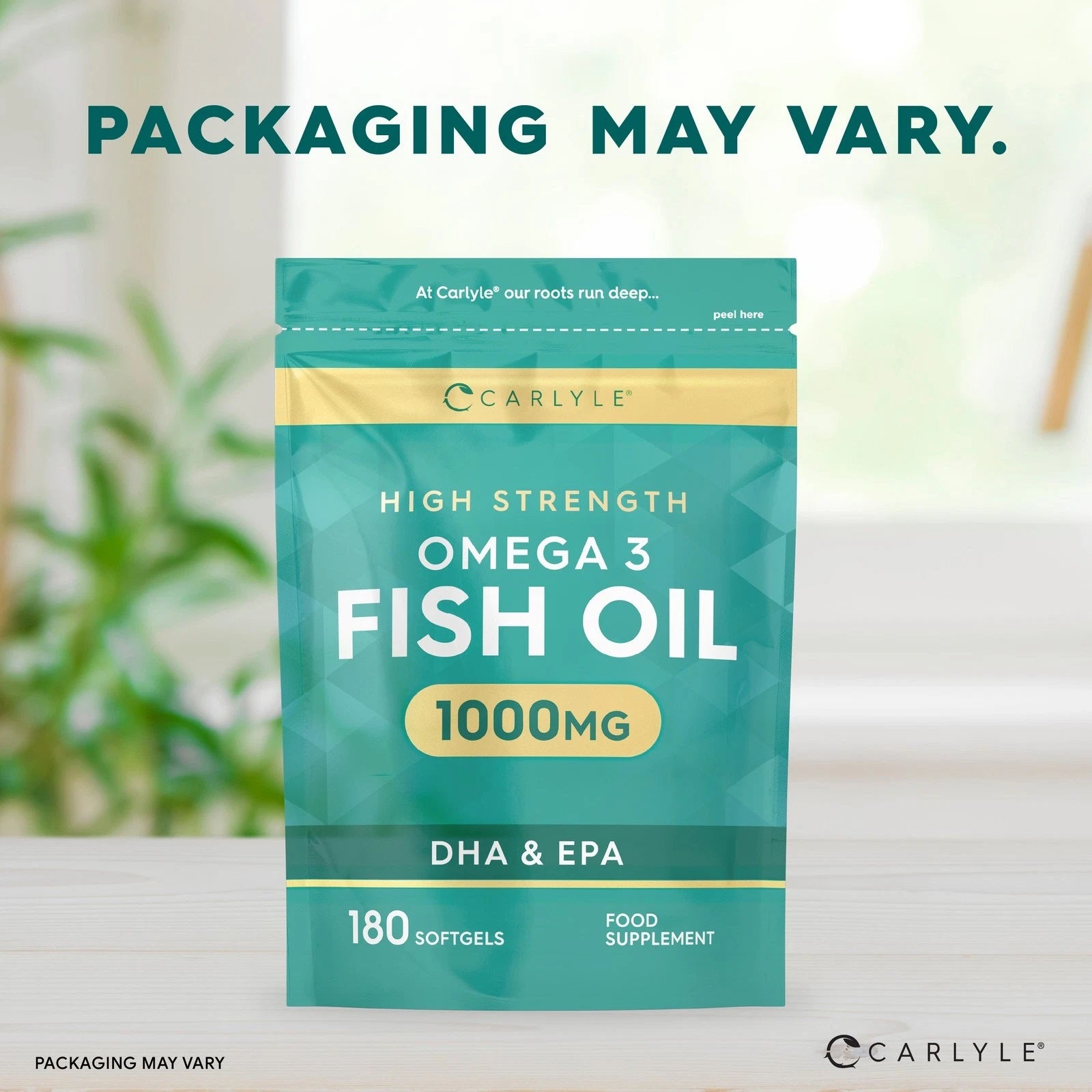 Omega 3 Fish Oil 1000 mg | 180 Softgels