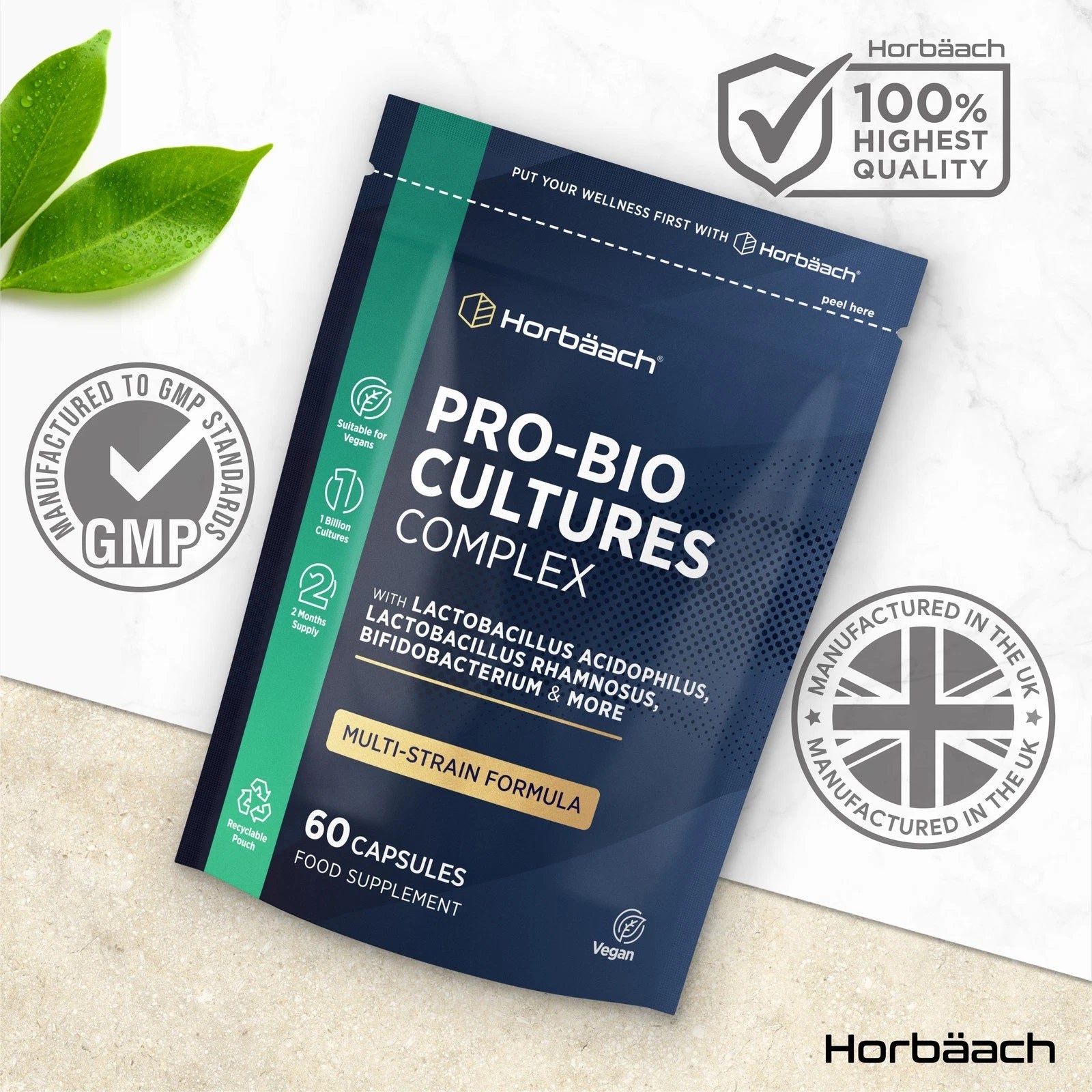 Pro-Bio Cultures | 1 Billion CFU | 60 Capsules