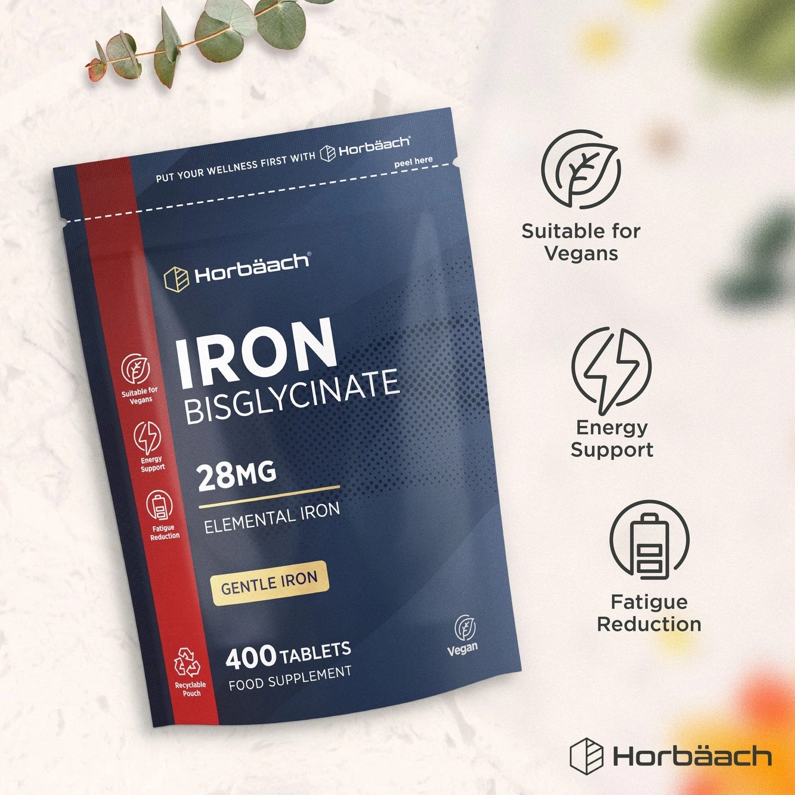 Iron Bisglycinate 28 mg | 400 Tablets