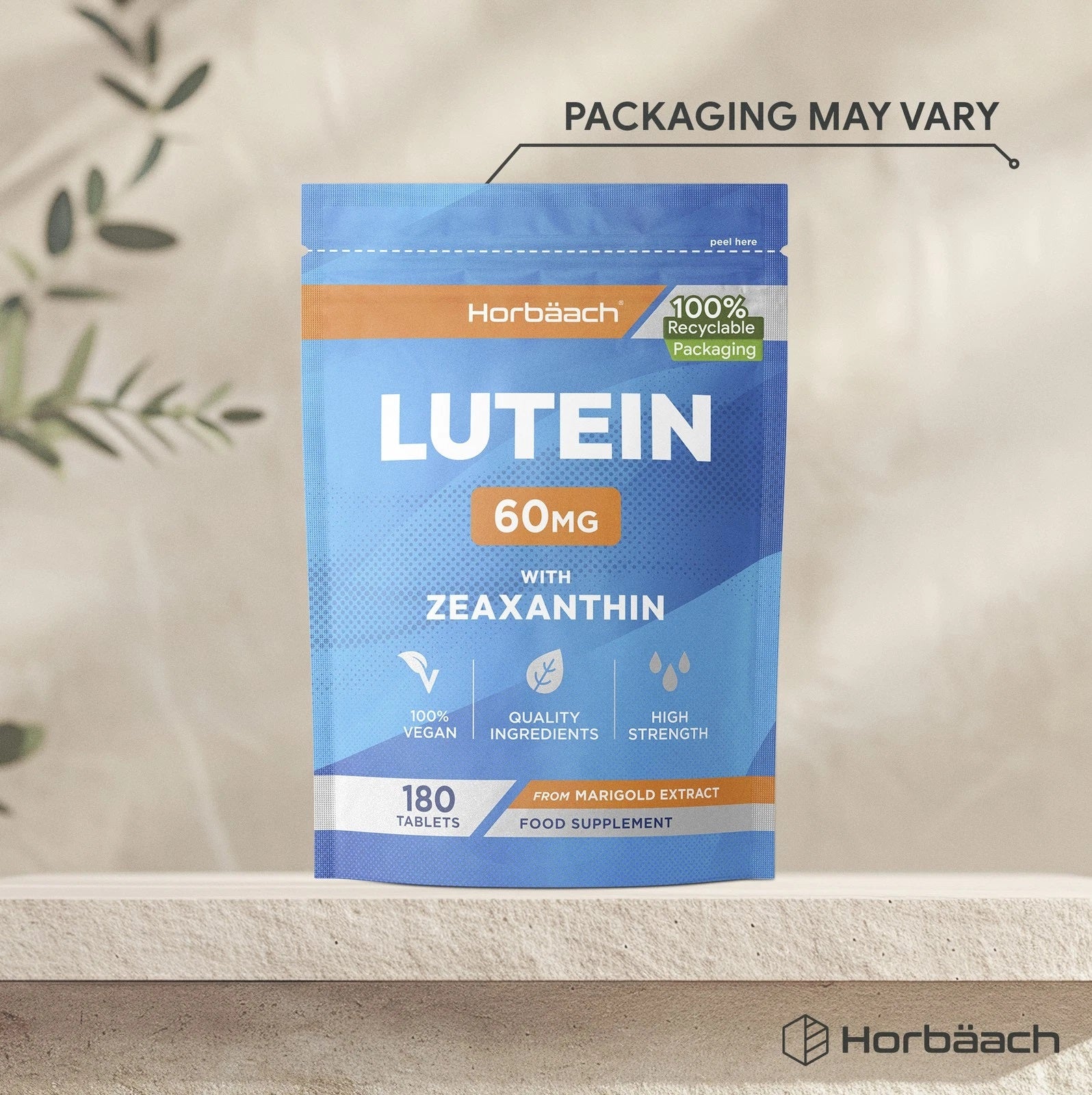 Lutein 60 mg and Zeaxanthin | 180 Tablets