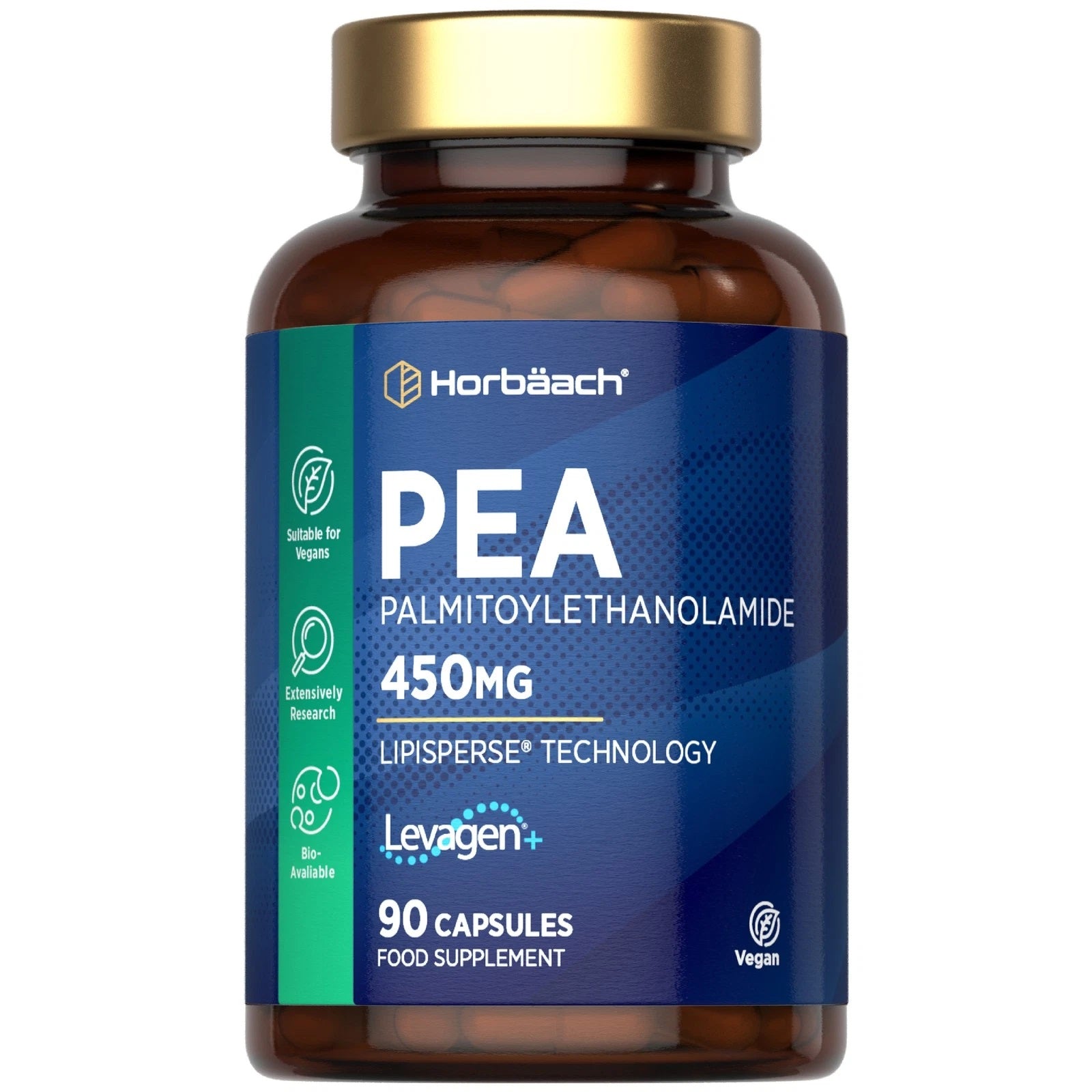 PEA Palmitoylethanolamide 450 mg | 90 Capsules