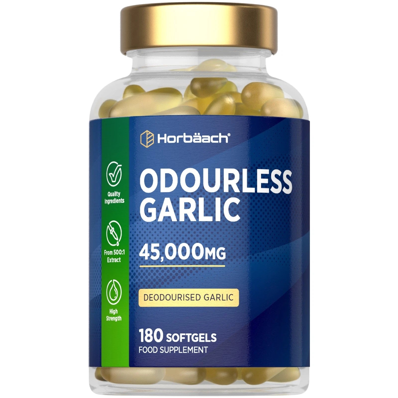 Odourless Garlic 45,000 mg | 180 Softgels
