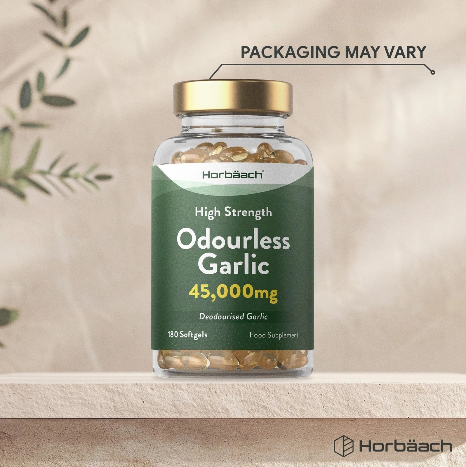 Odourless Garlic 45,000 mg | 180 Softgels