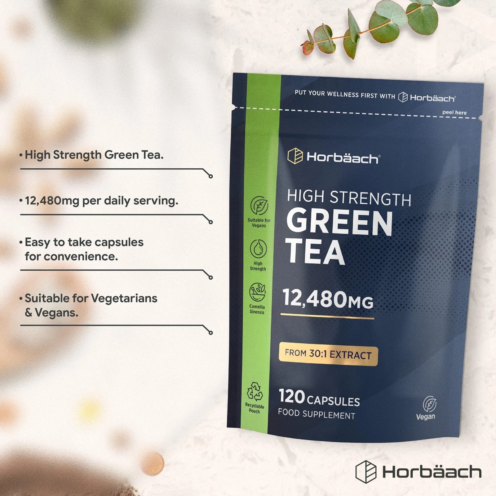 Green Tea 12,480 mg | 120 Capsules