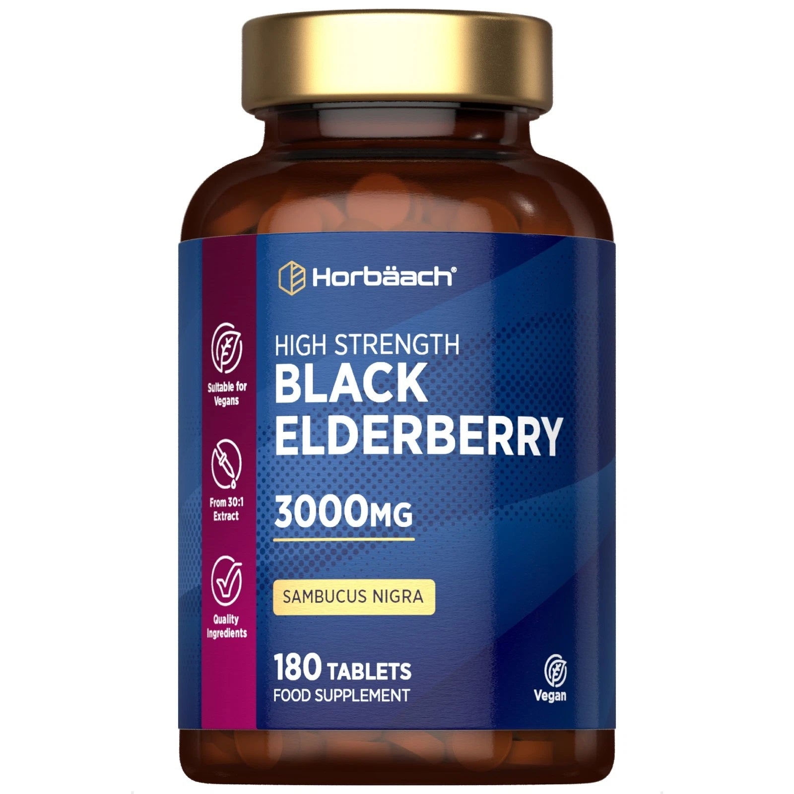 Black Elderberry 3000 mg | 180 Tablets