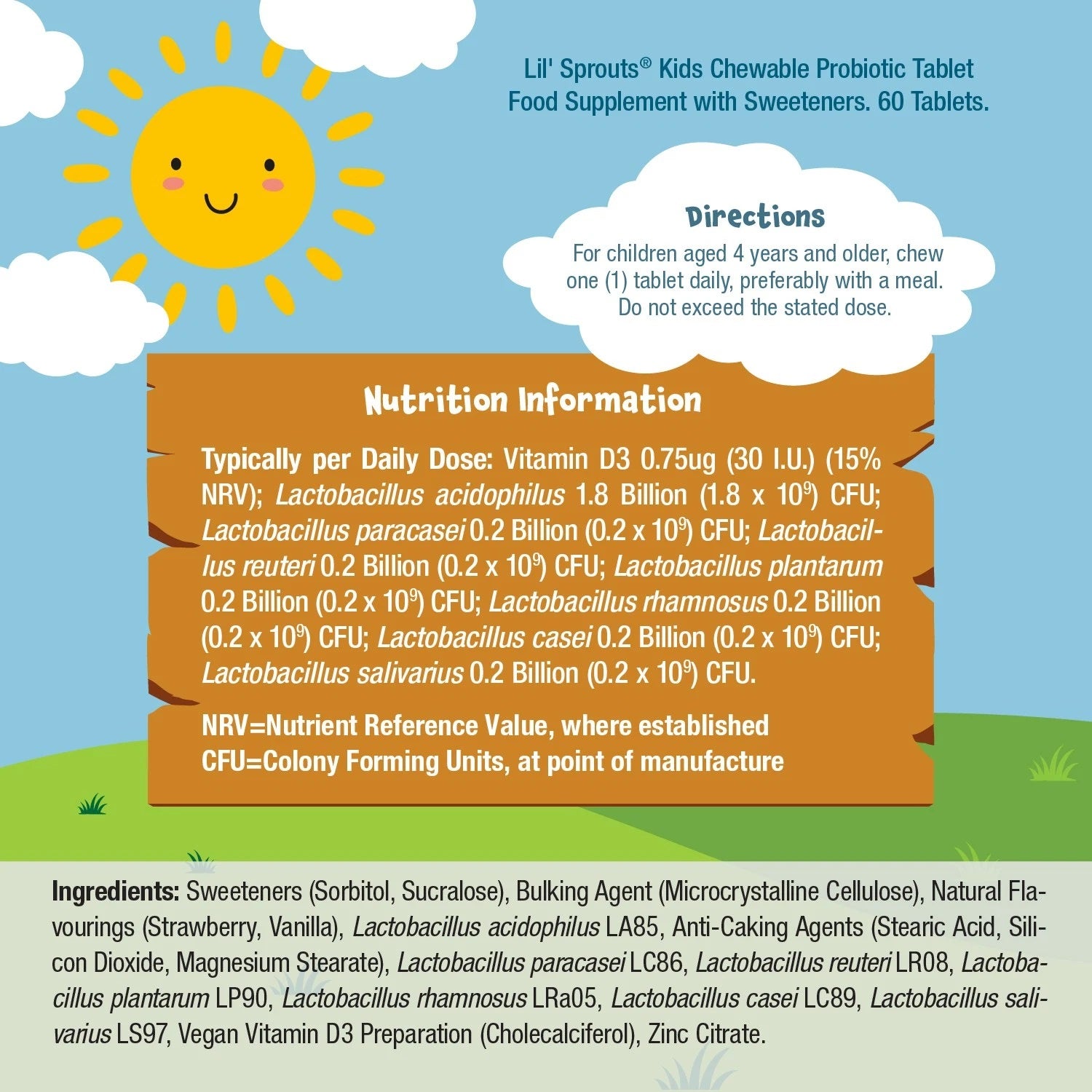Probio for Kids 3 Billion CFU | 60 Chewable Tablets