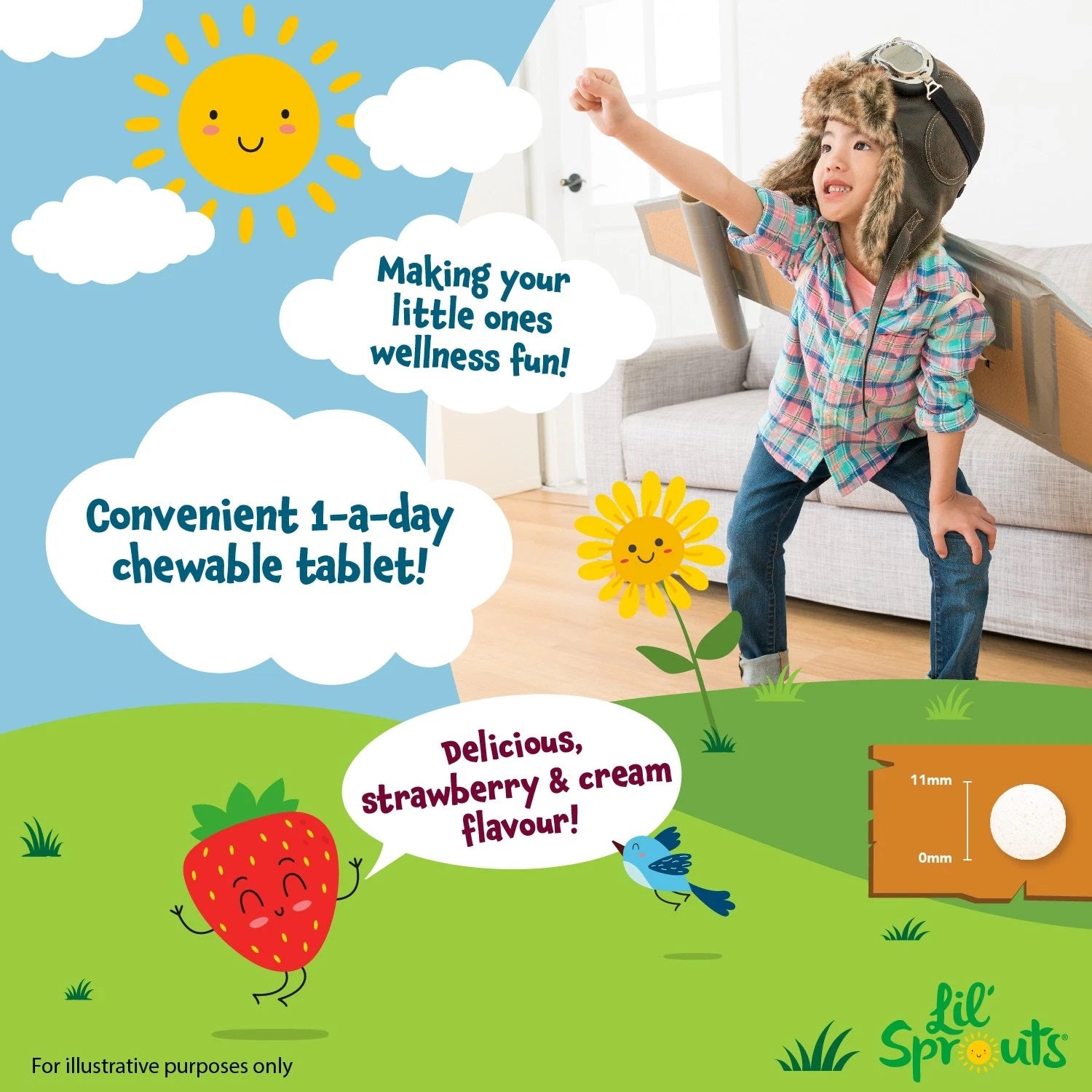 Probio for Kids 3 Billion CFU | 60 Chewable Tablets