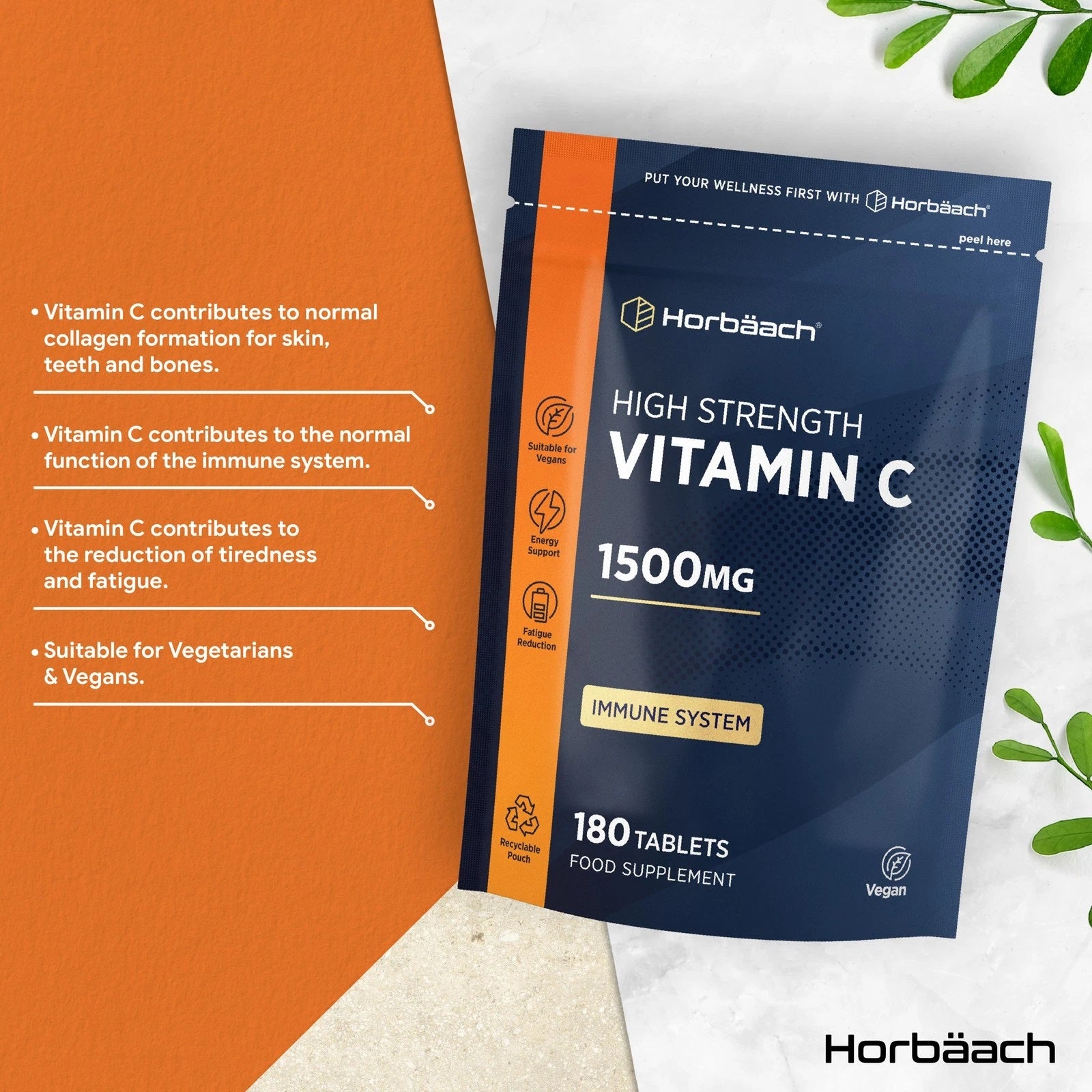 Vitamin C 1500 mg  | 180 Tablets