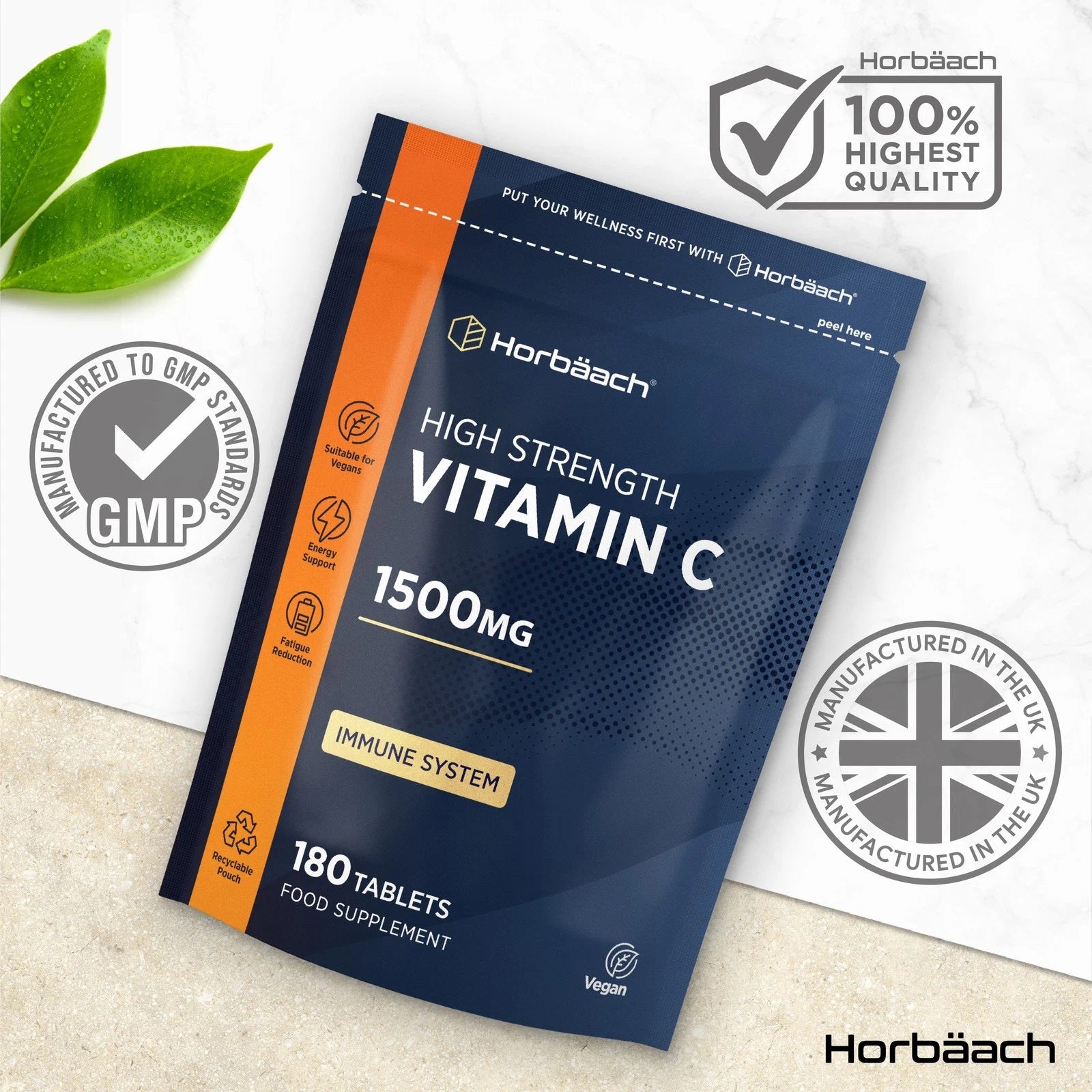Vitamin C 1500 mg  | 180 Tablets