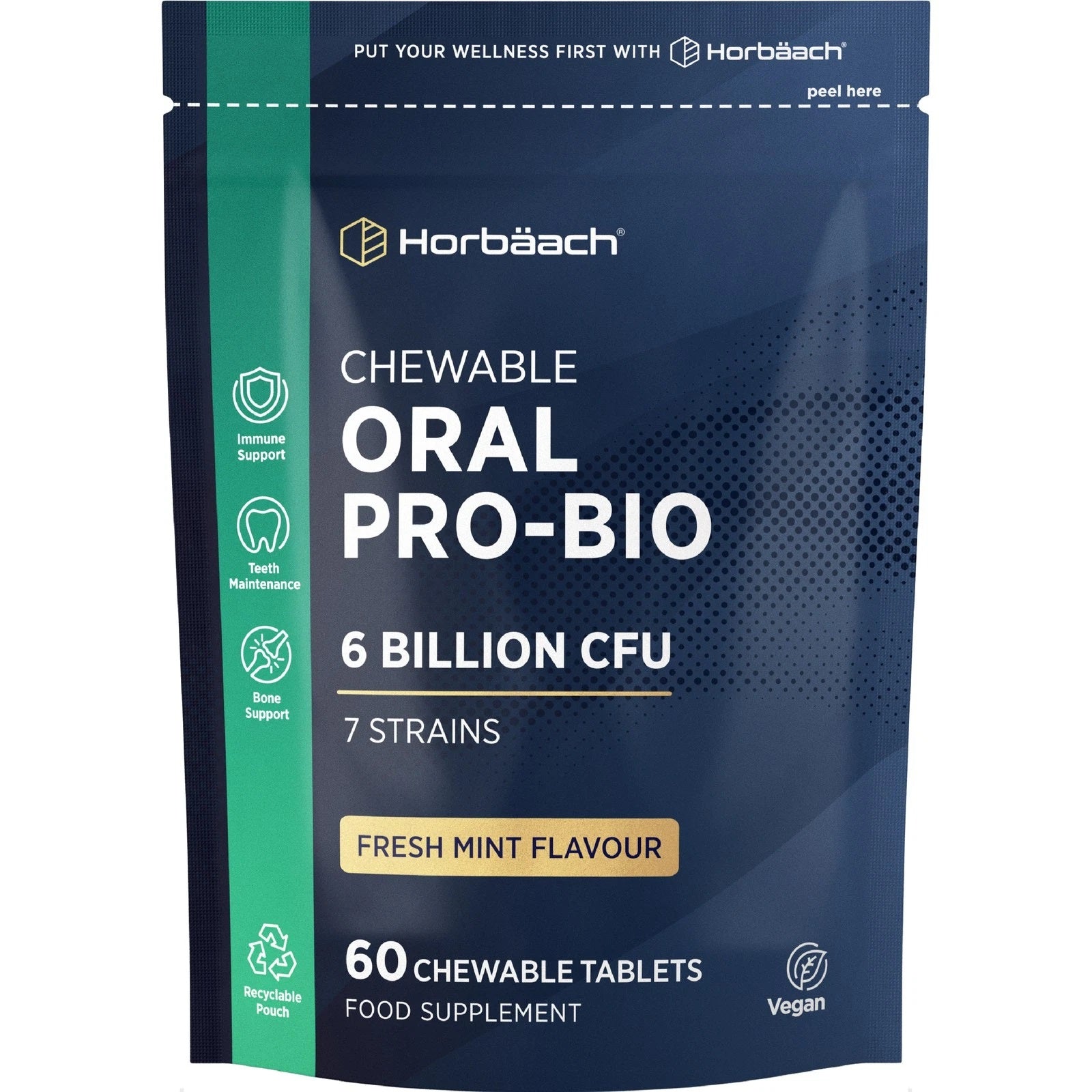 Oral Biotics 6 Billion CFU | 60 Chewable Tablets
