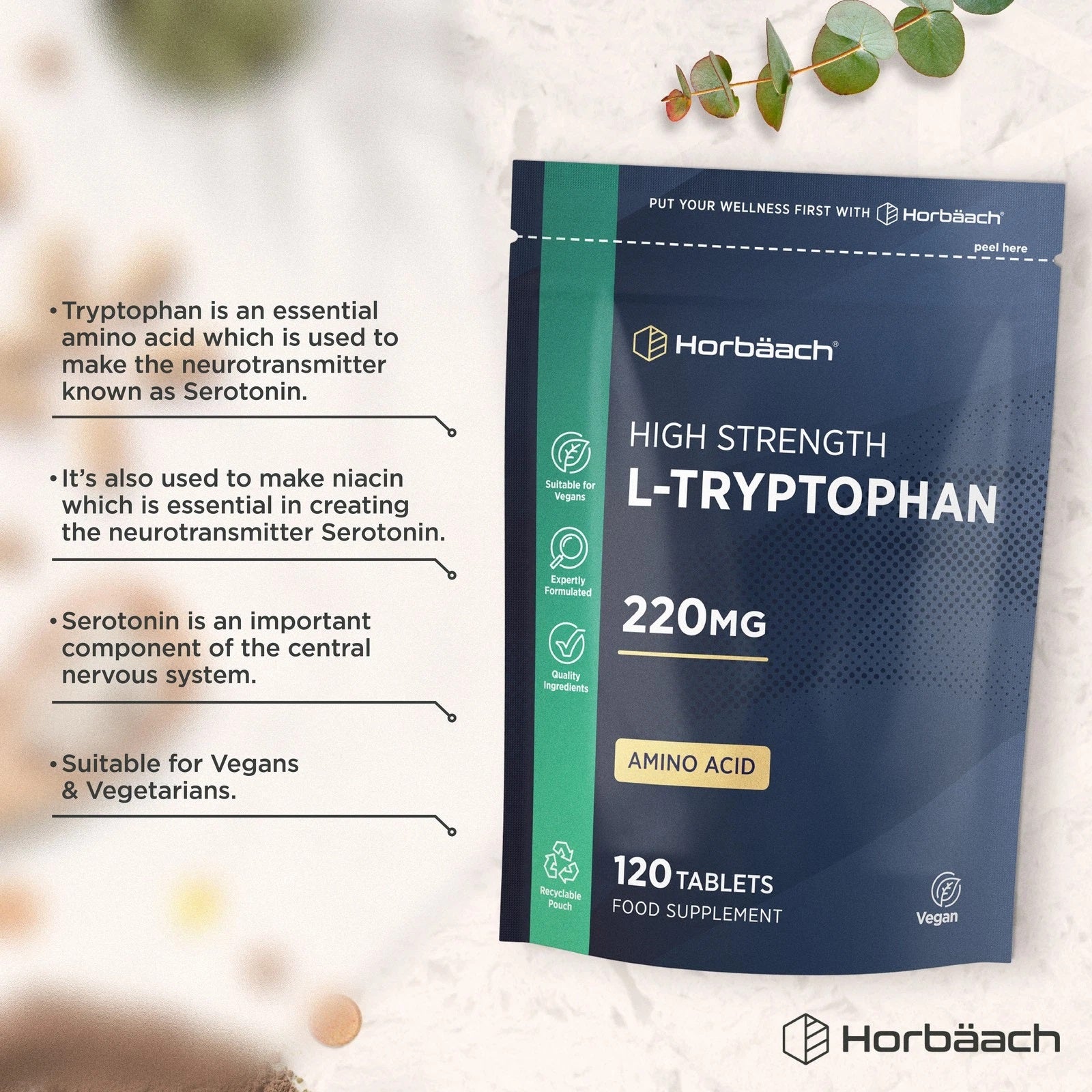 L-Tryptophan 220 mg | 120 Tablets