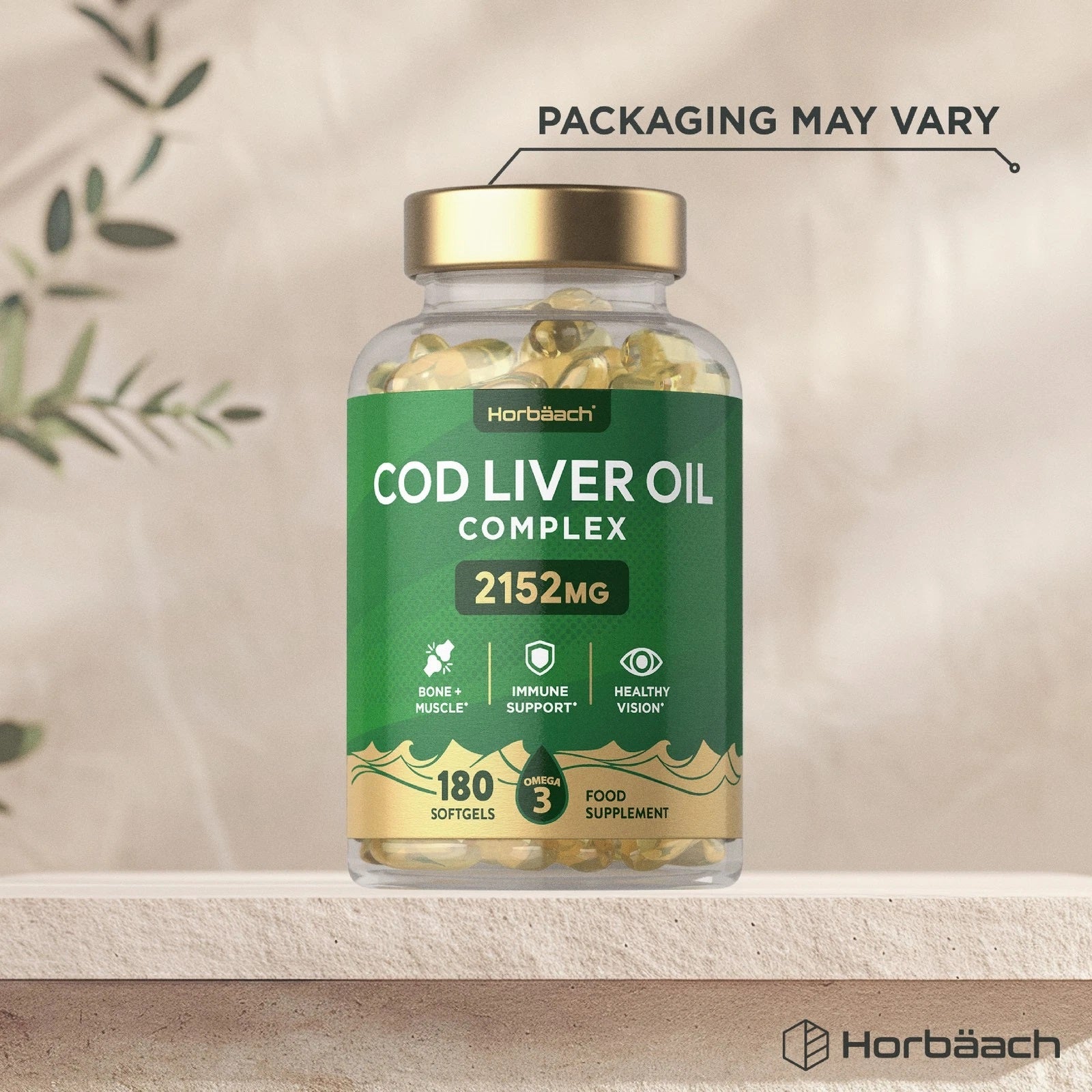 Cod Liver Oil Complex with Garlic 2152 mg | 180 Softgels