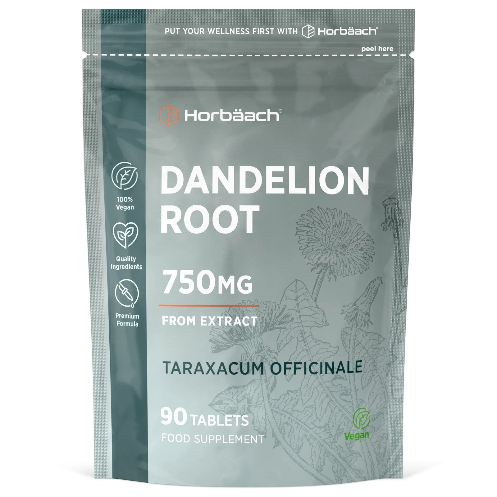 Dandelion Root 750 mg | 90 Tablets