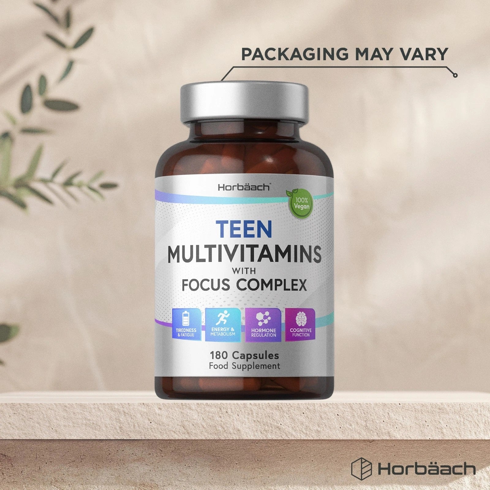Multivitamins with Focus Complex for Teens | 180 Capsules