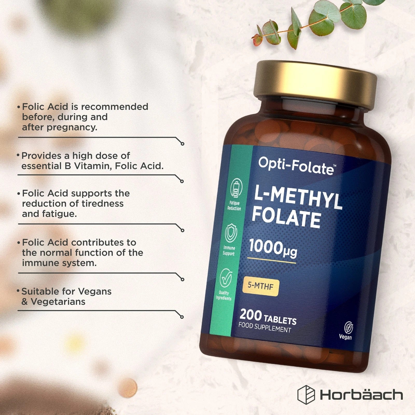 L-Methylfolate 1000 ug | 200 Tablets