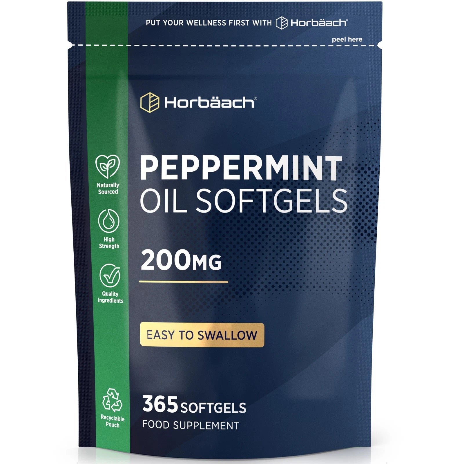 Peppermint Oil 200 mg | 365 Softgels