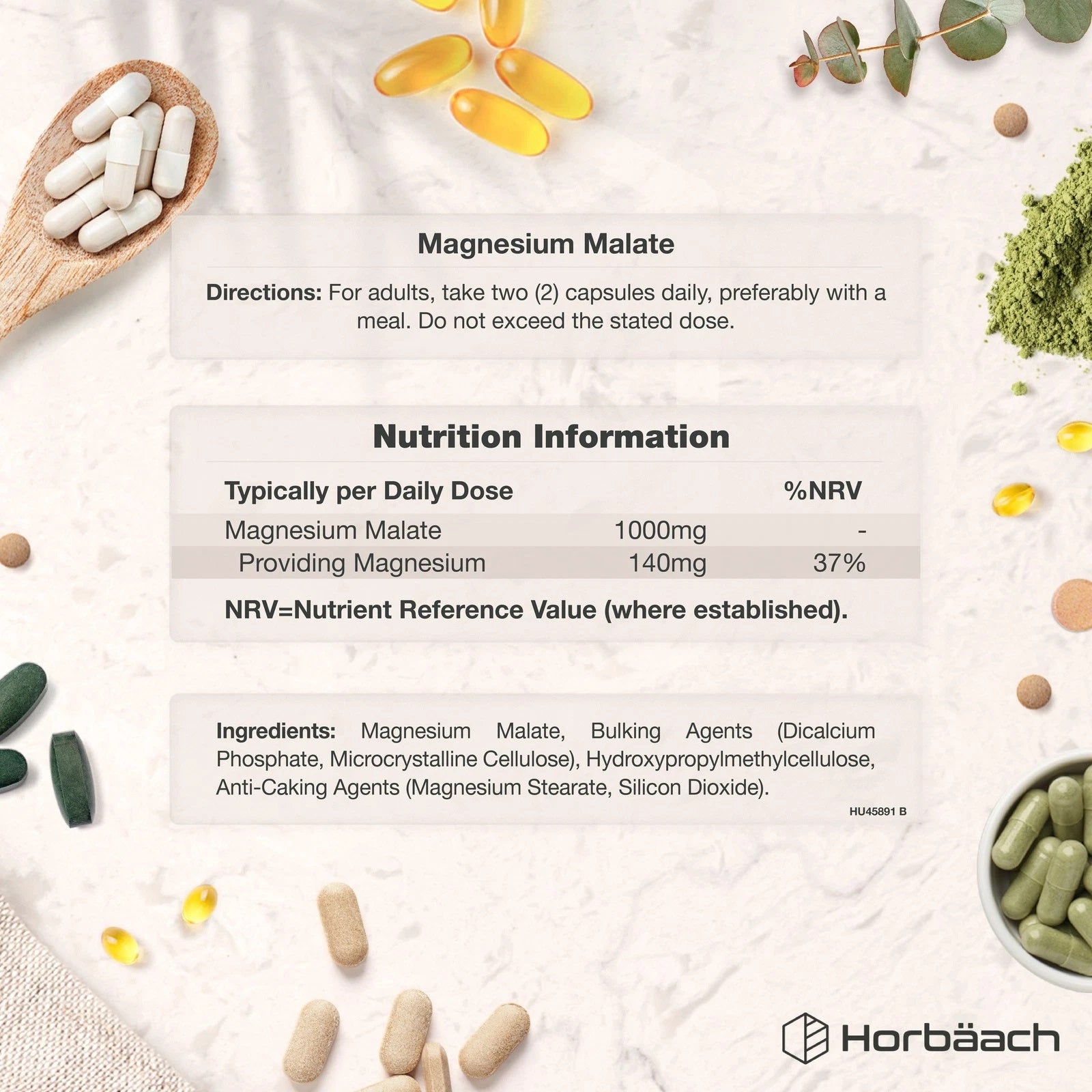 Magnesium Malate 1000 mg | 90 Capsules