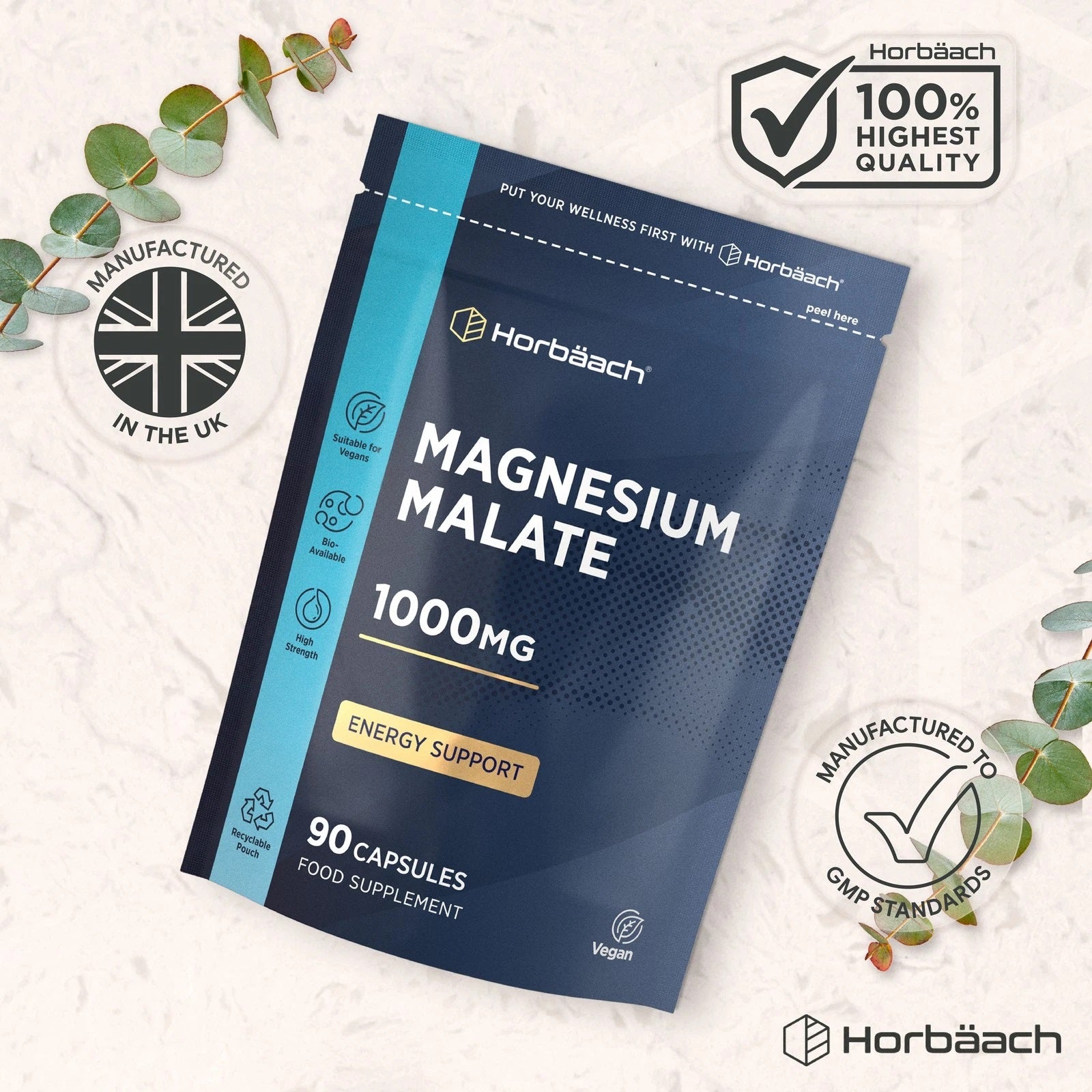 Magnesium Malate 1000 mg | 90 Capsules