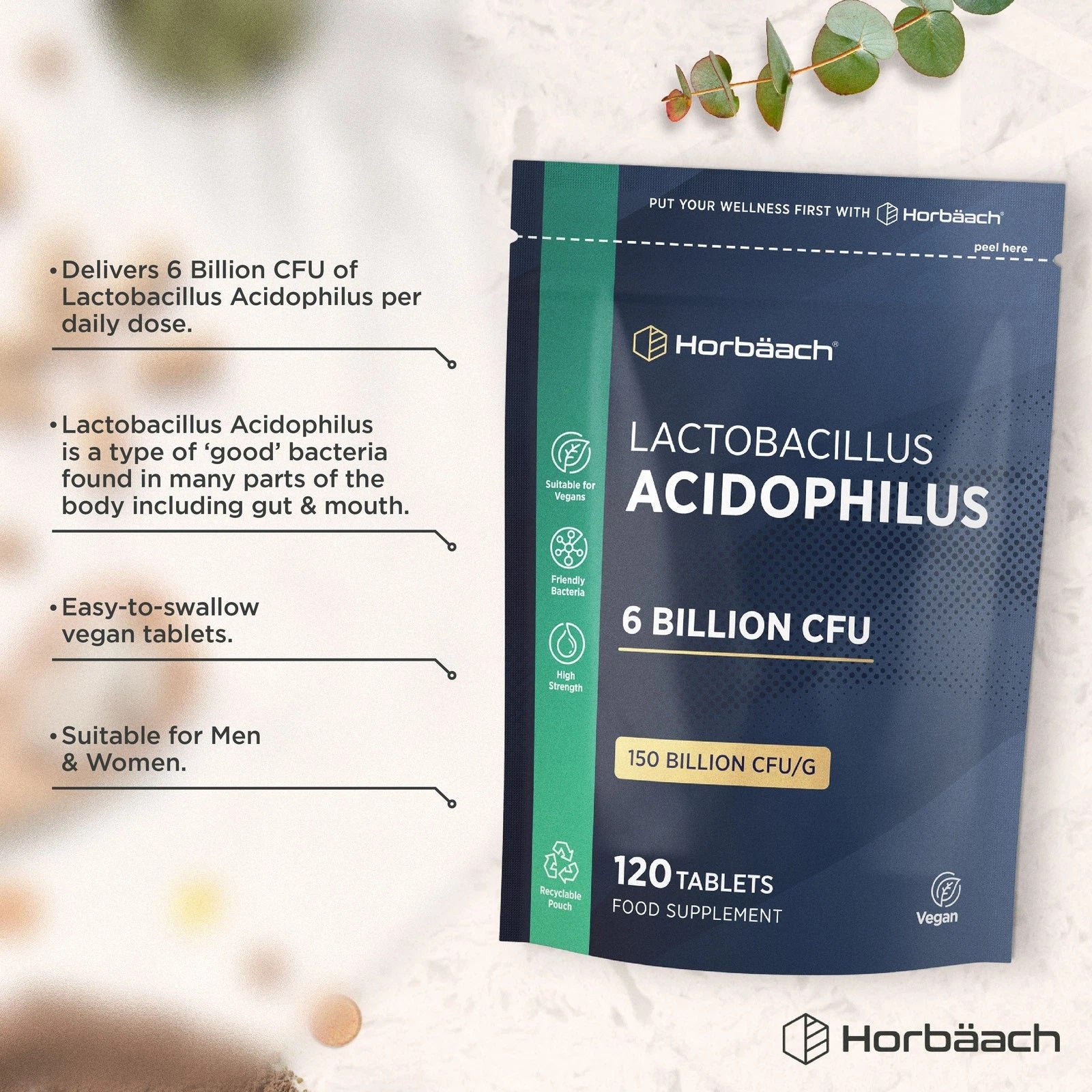 Acidophilus 6 Billion CFU | 120 Tablets
