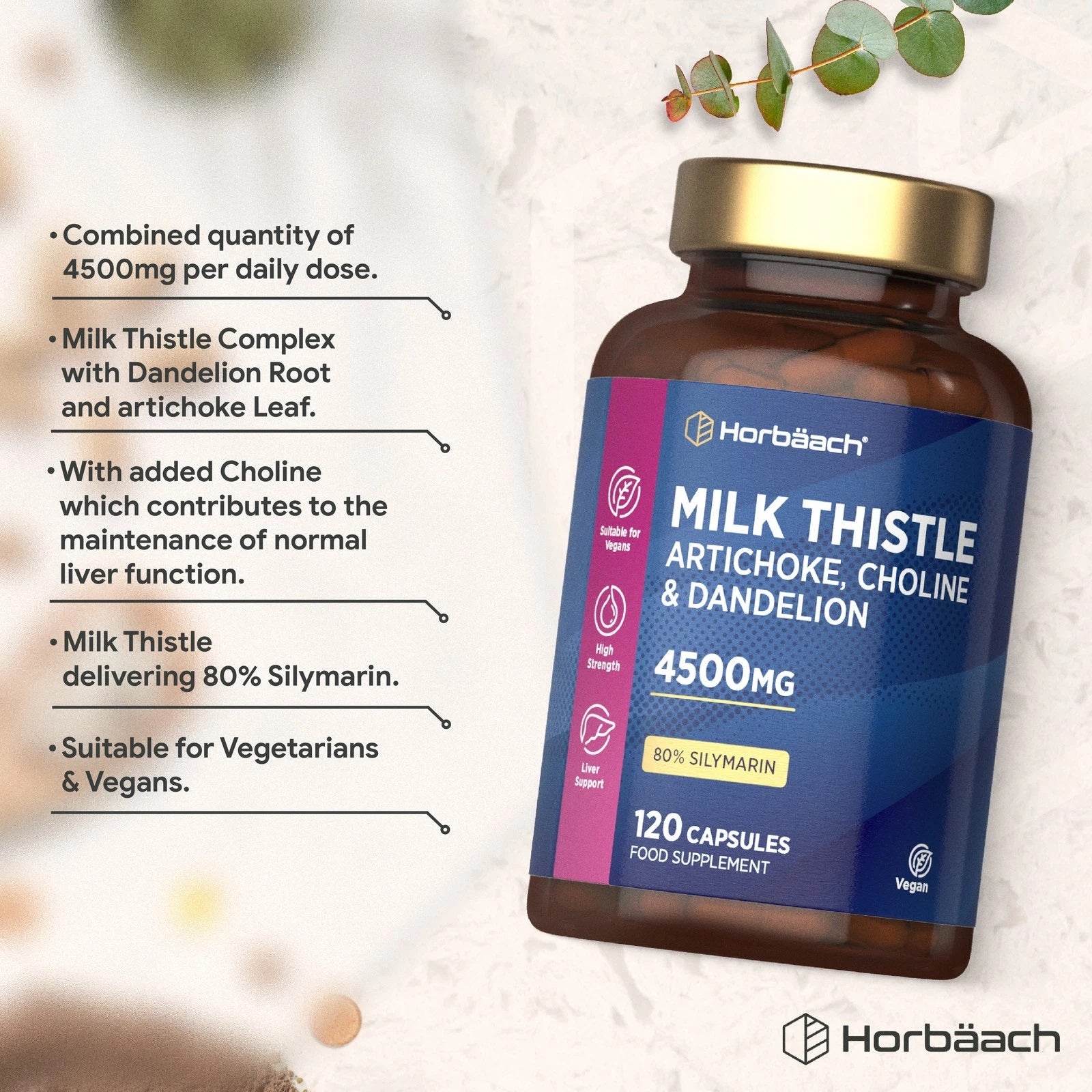 Milk Thistle Complex 4500 mg | 120 Capsules