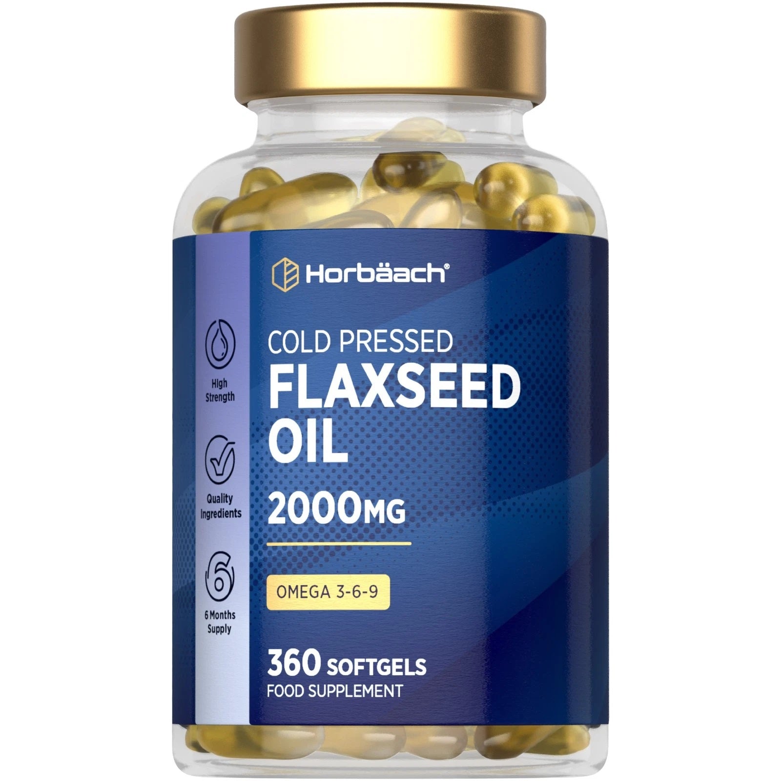 Flaxseed Oil 2000 mg | 360 Softgels