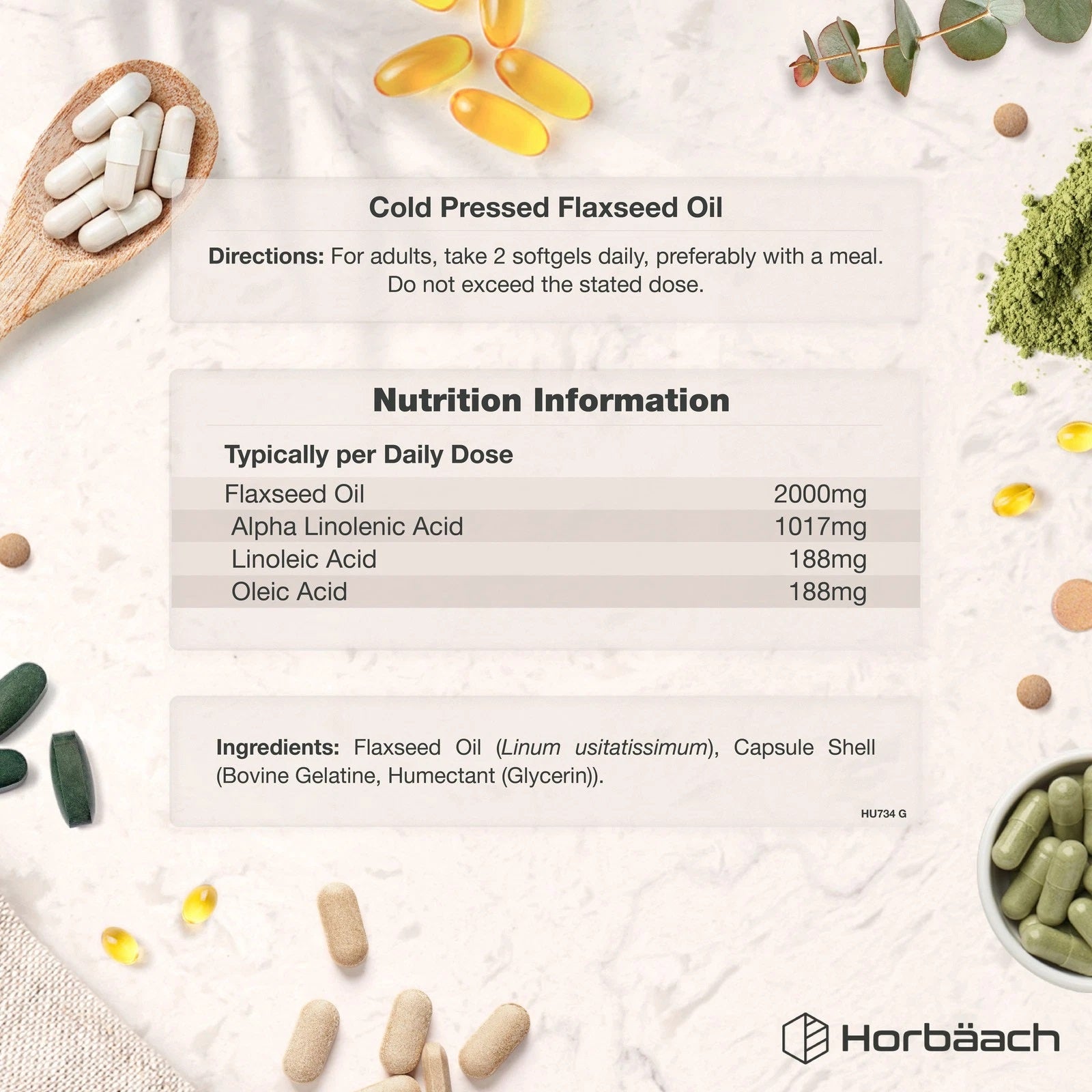 Flaxseed Oil 2000 mg | 360 Softgels