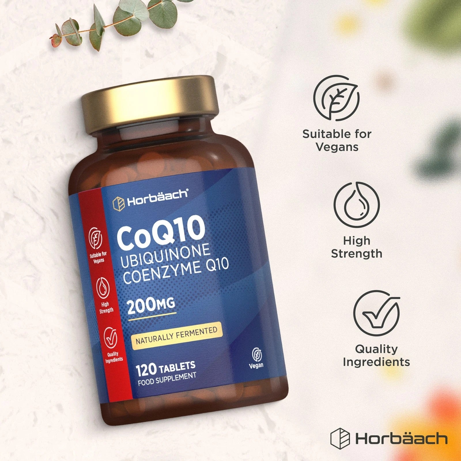 CoQ10 Coenzyme Q10 200 mg | 120 Tablets