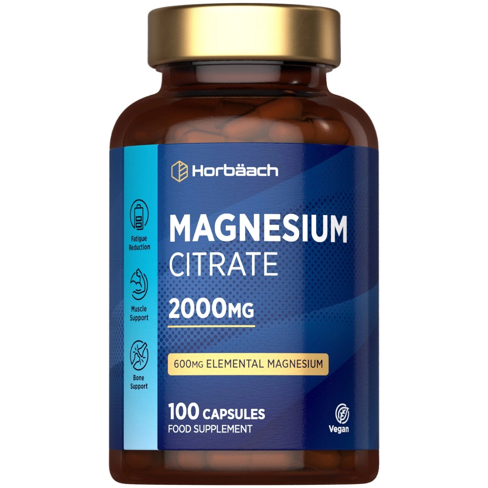 Magnesium Citrate 2000 mg | 100 Capsules