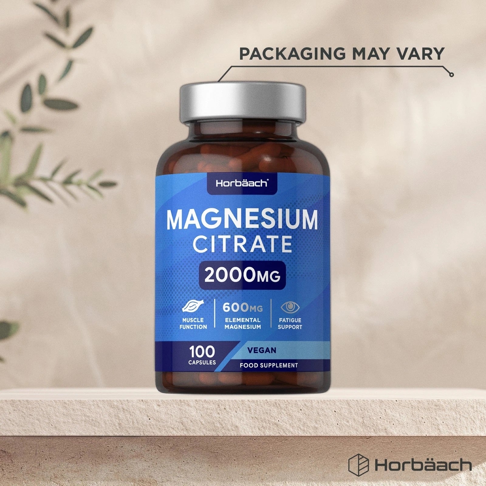 Magnesium Citrate 2000 mg | 100 Capsules
