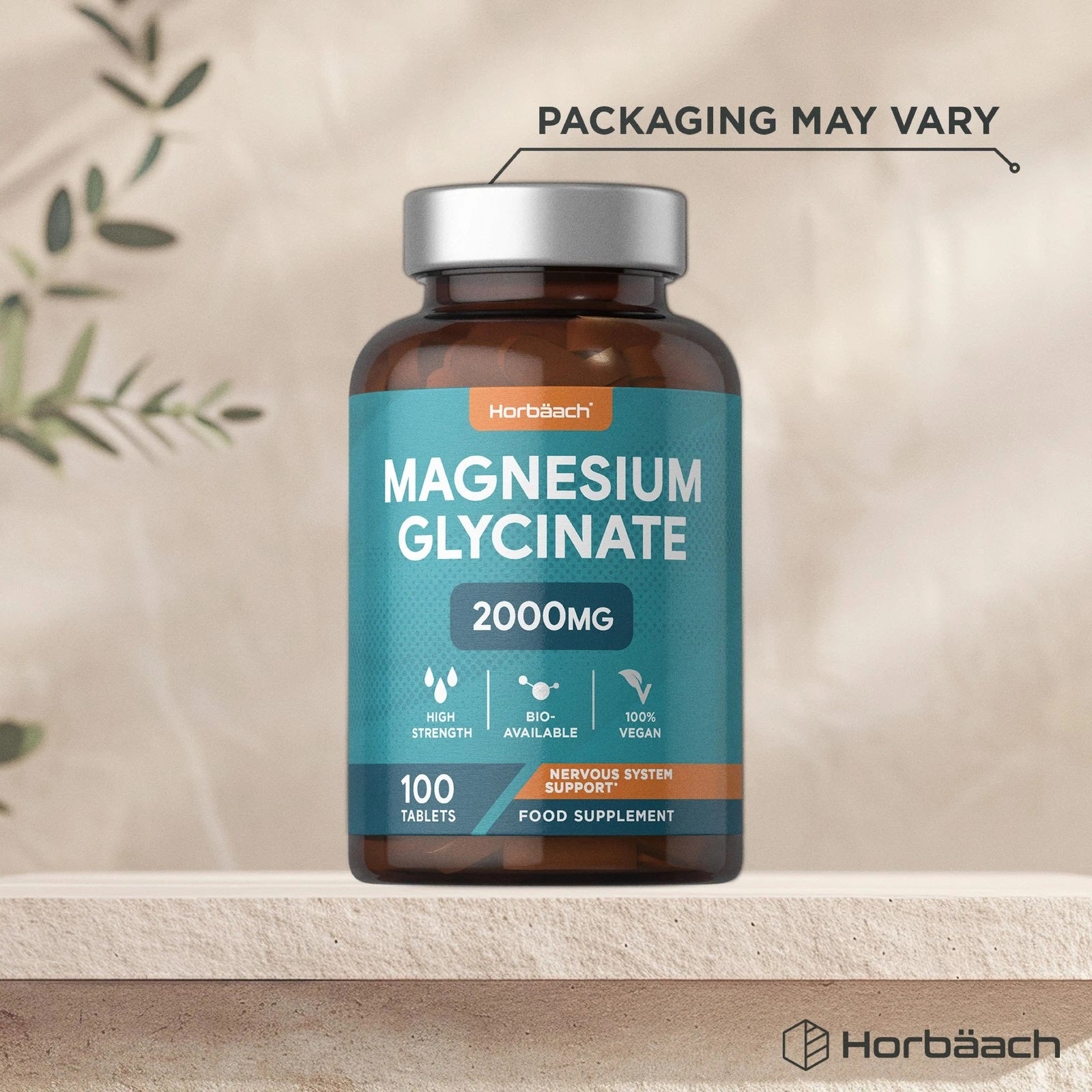 Magnesium Glycinate 2000 mg | 100 Tablets