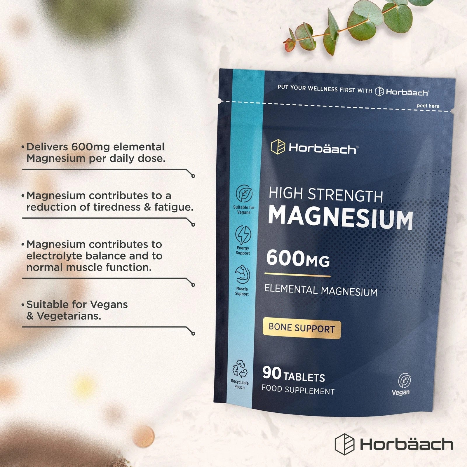 Magnesium 600 mg | 90 Tablets