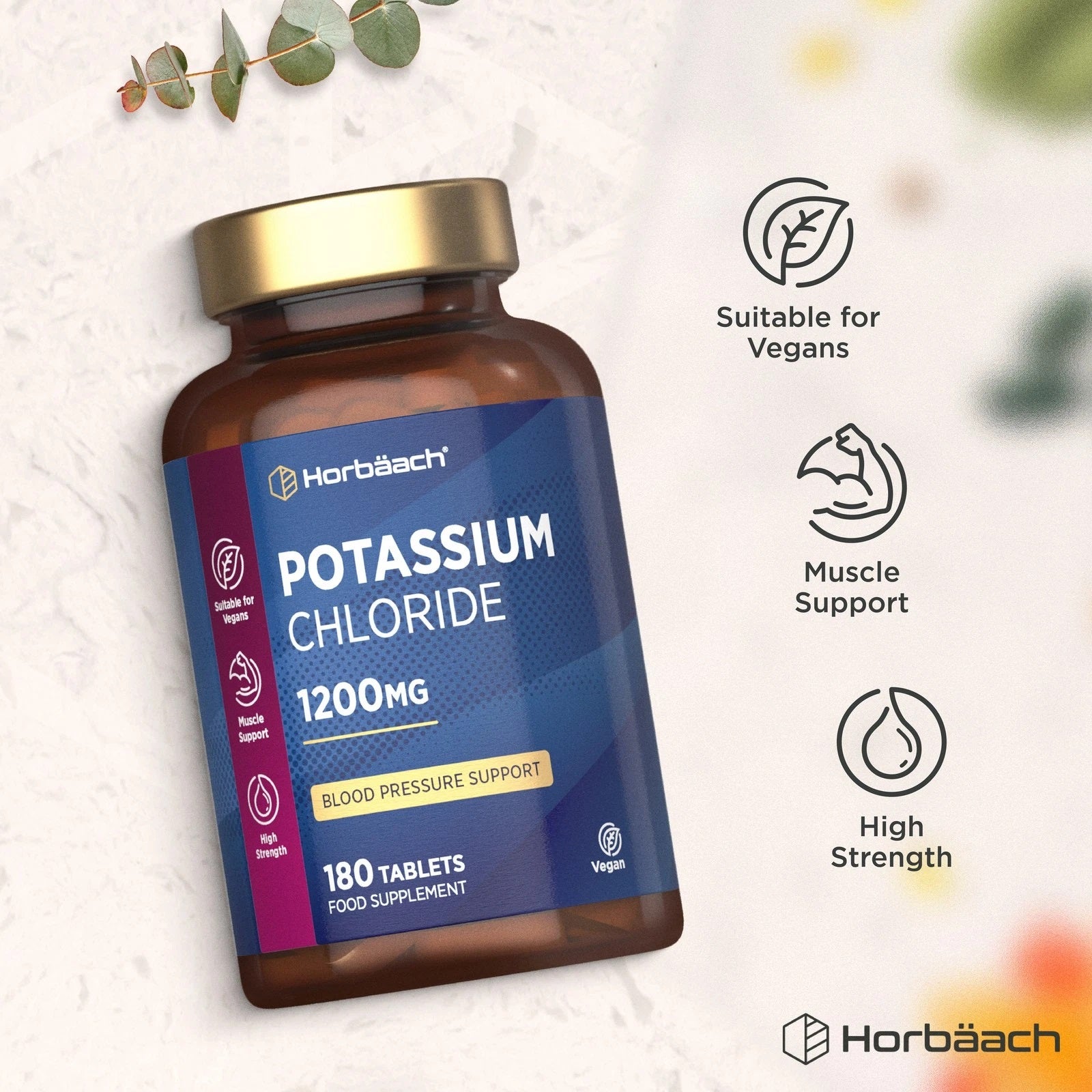 Potassium Chloride 1200 mg | 180 Tablets