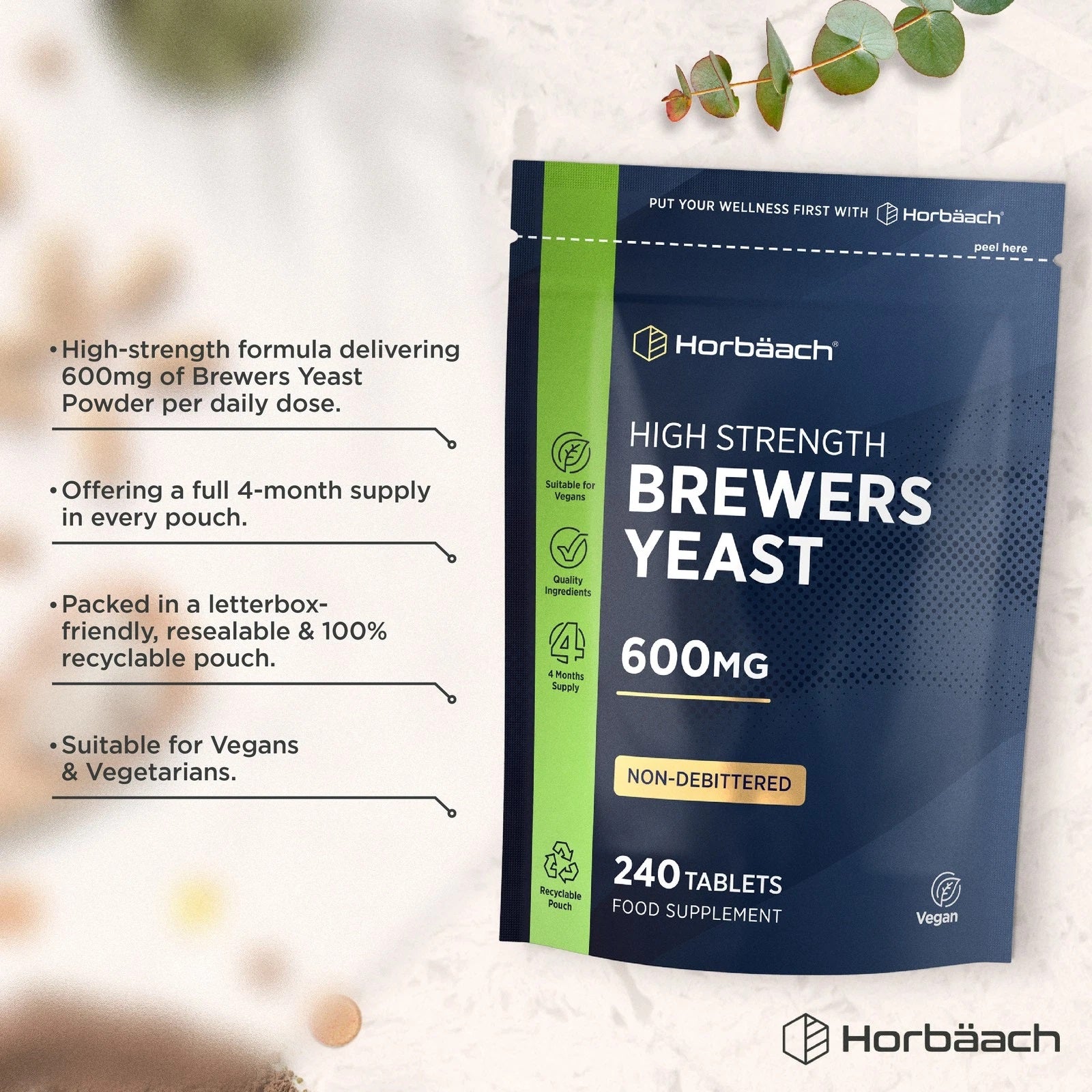 Brewers Yeast 600 mg | 240 Tablets