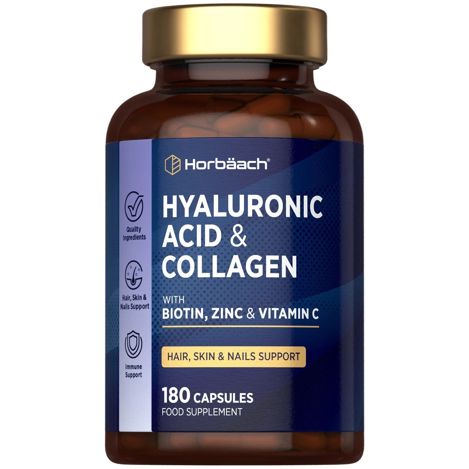 Hyaluronic Acid Complex with Collagen | 180 Capsules