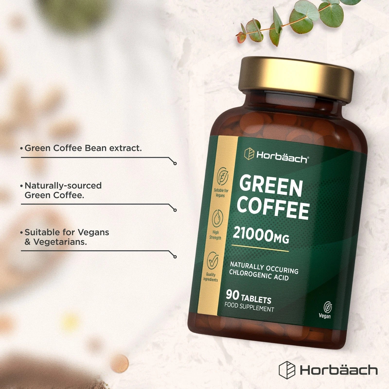 Green Coffee Bean 21,000 mg | 90 Tablets