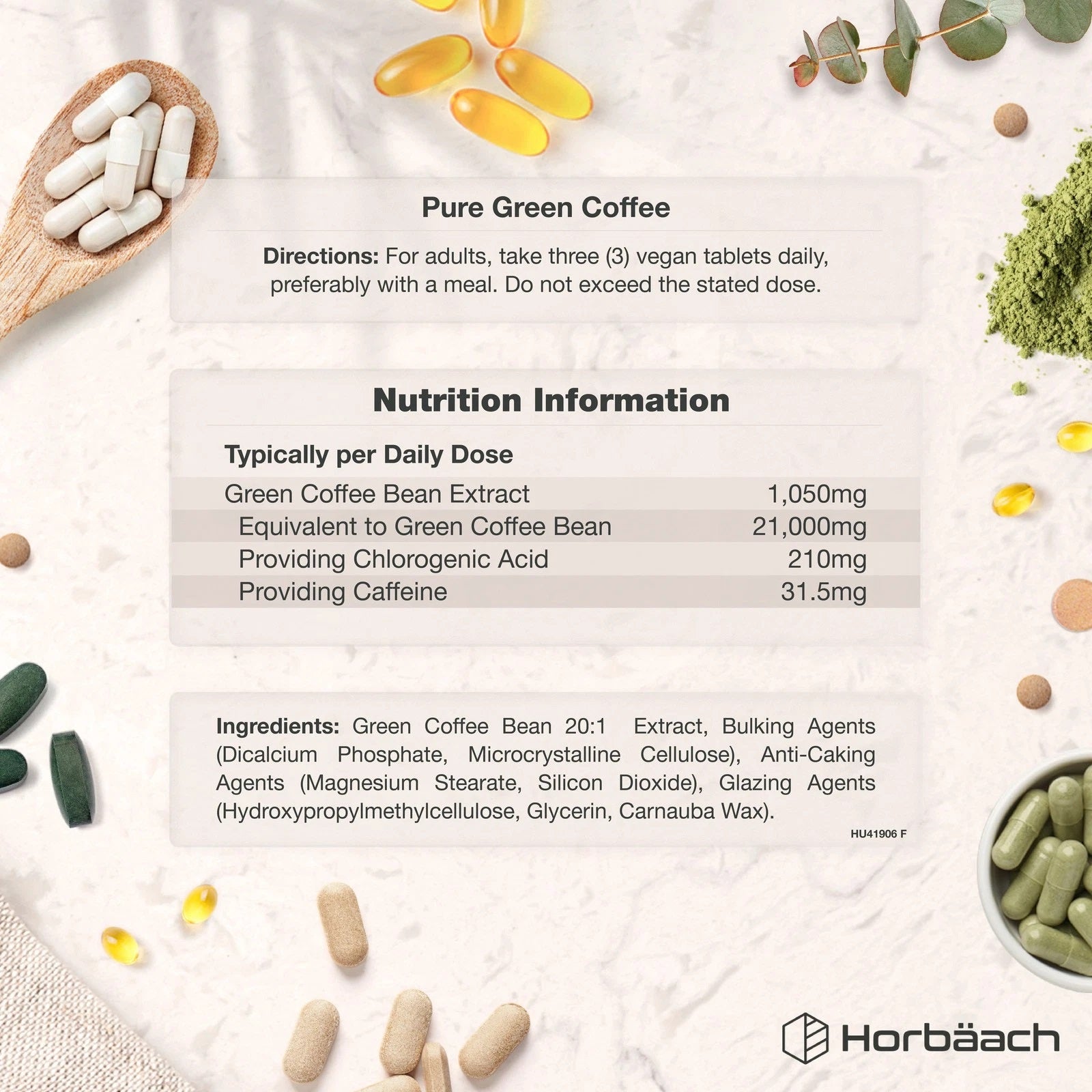 Green Coffee Bean 21,000 mg | 90 Tablets
