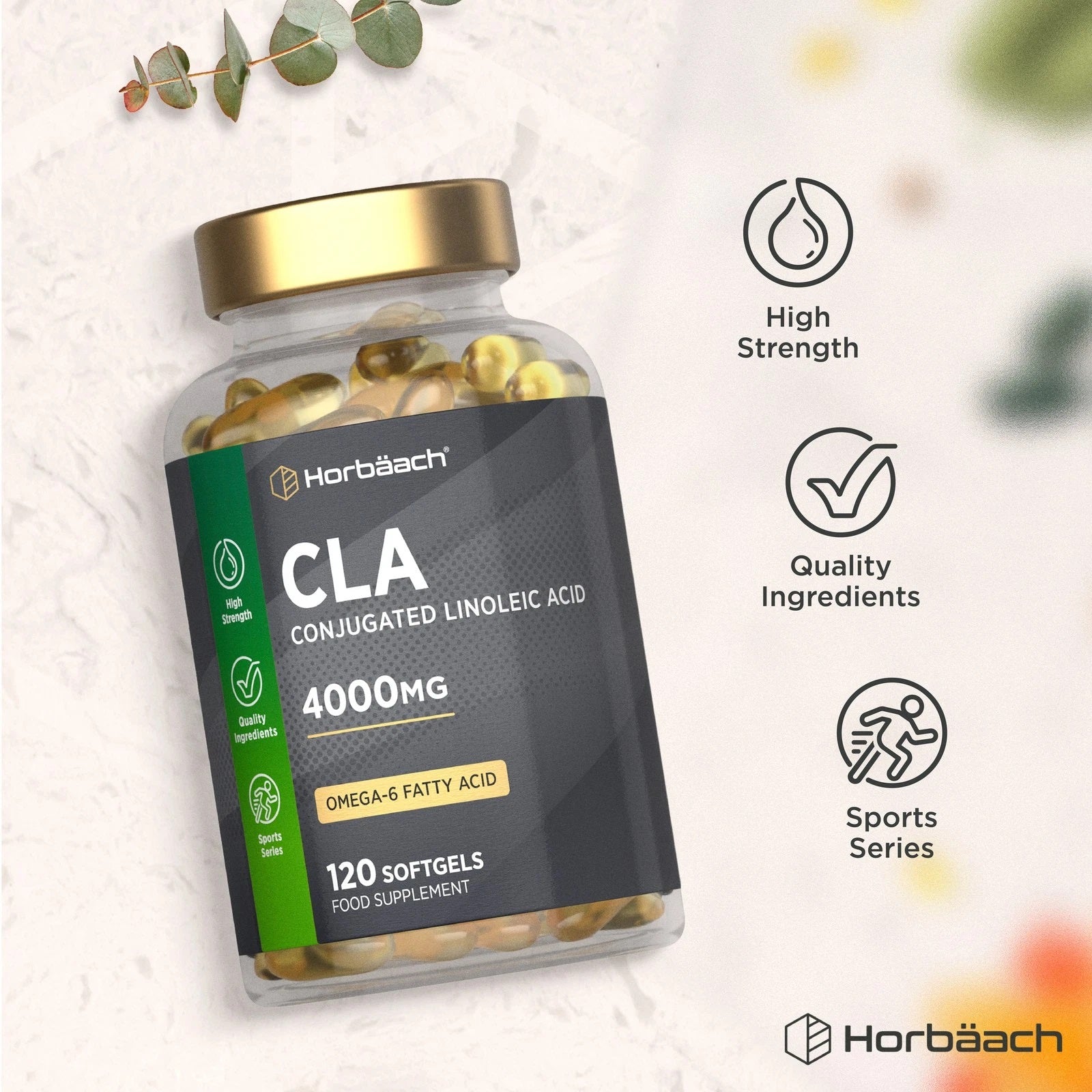 CLA Conjugated Linoleic Acid 4000 mg | 120 Softgels