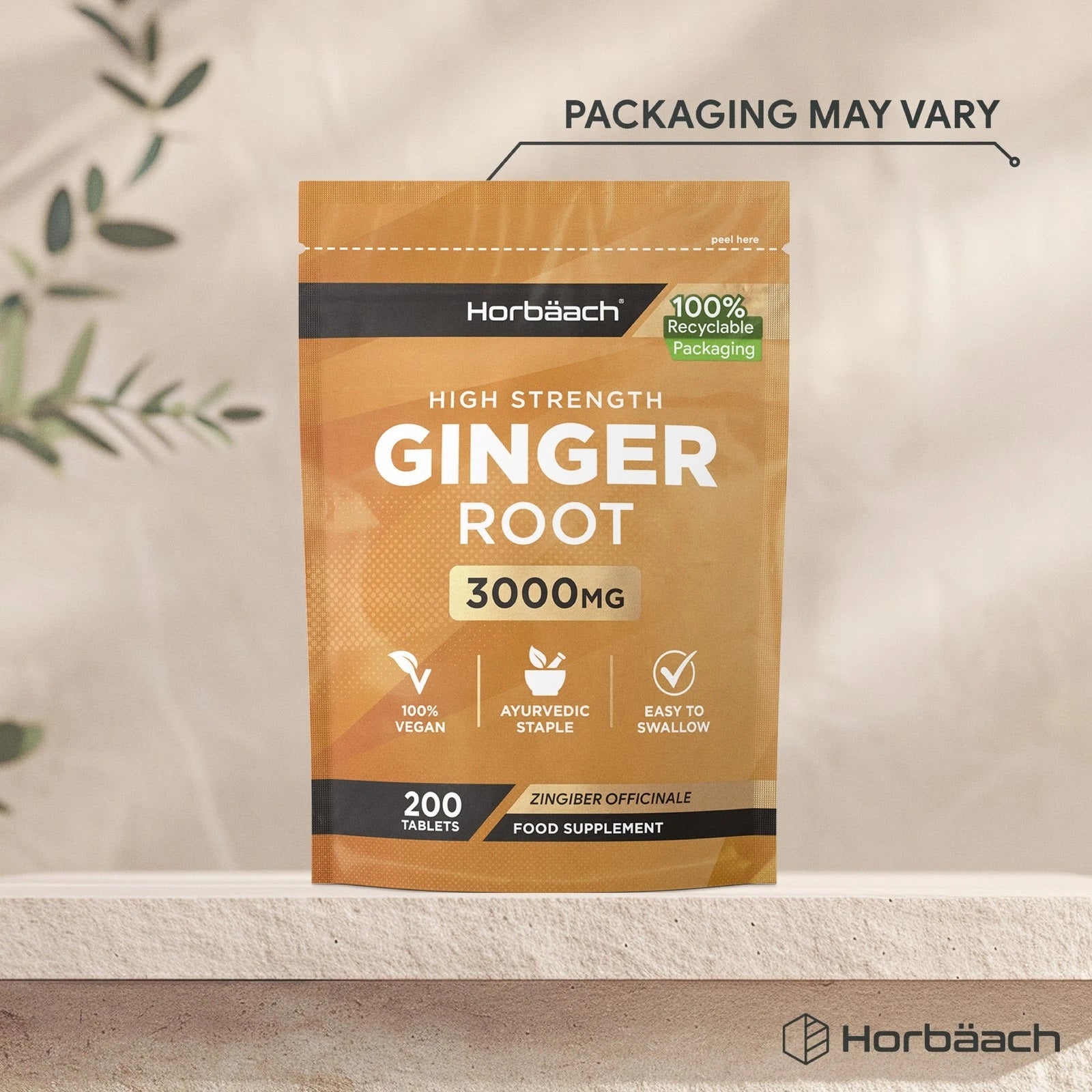 Ginger Root 3000 mg | 200 Tablets