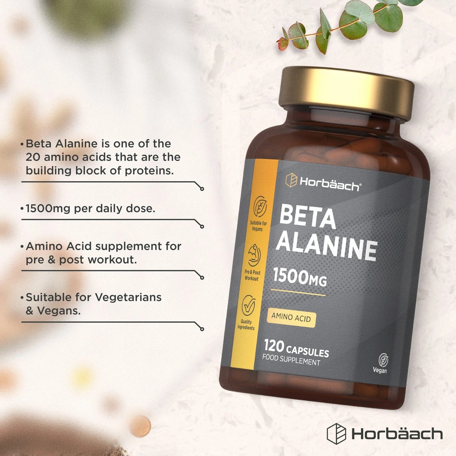 Beta Alanine 1500 mg | 120 Capsules