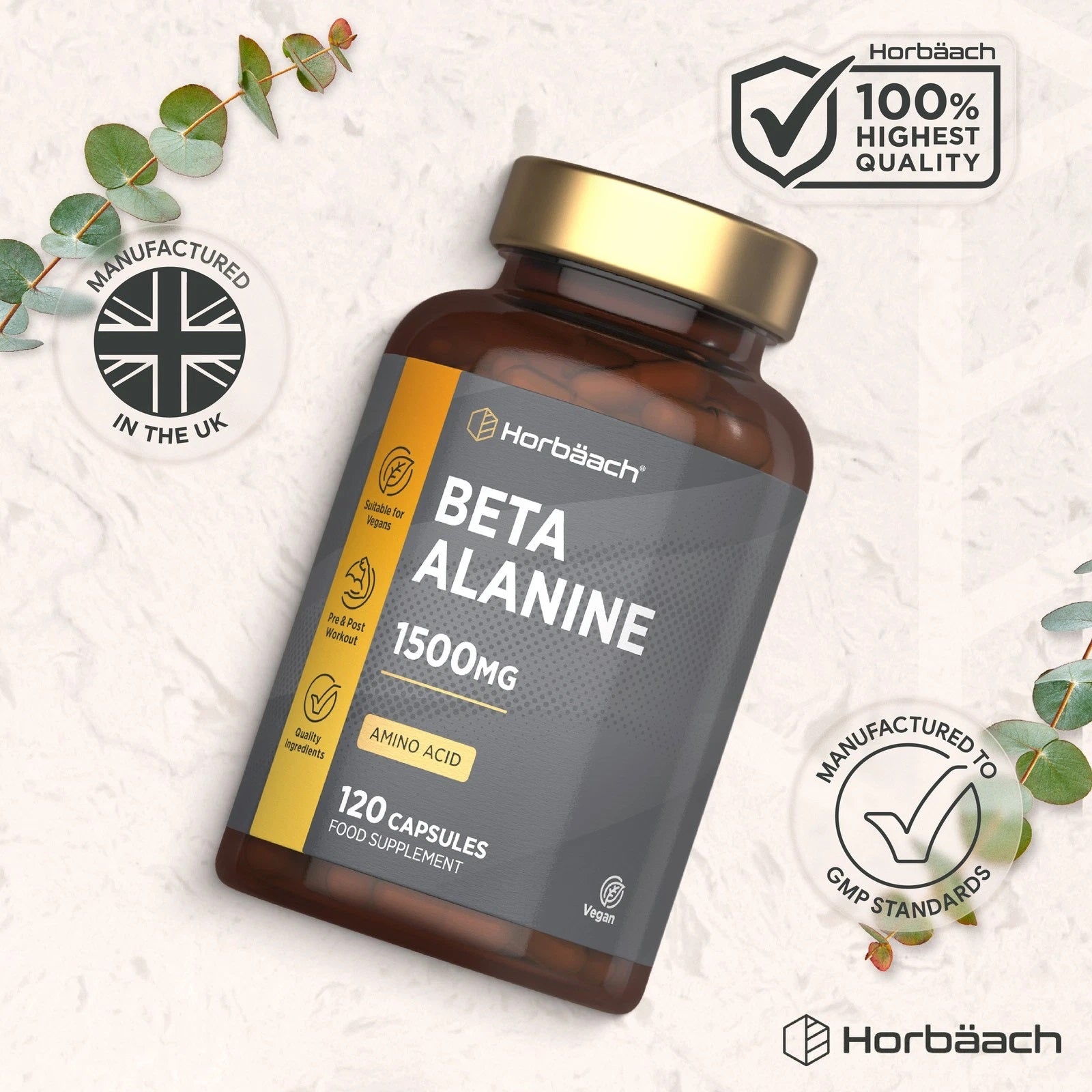 Beta Alanine 1500 mg | 120 Capsules